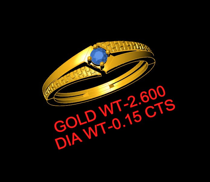 Golden Canyon Solitaire Ring