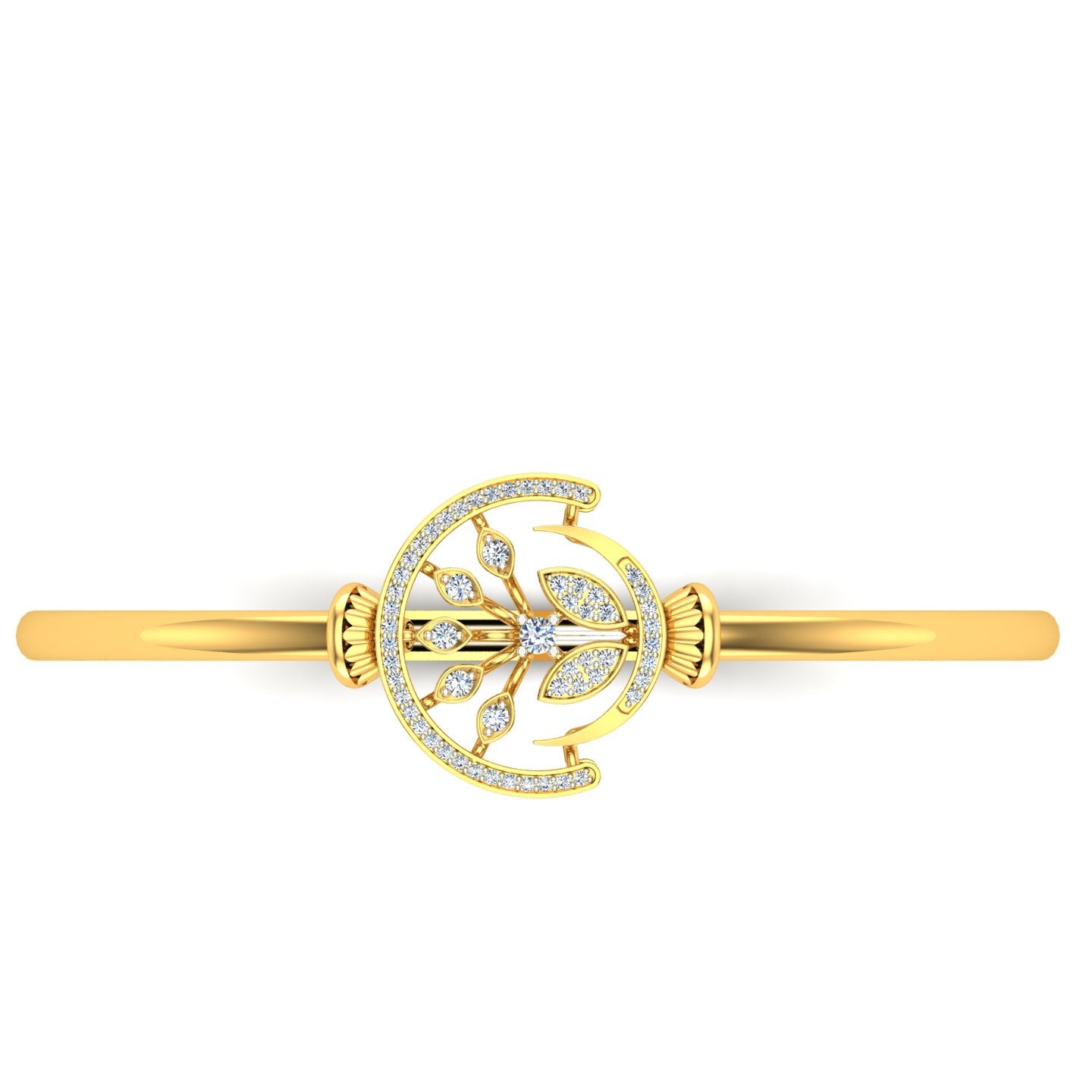 Oval Diamond Bangle