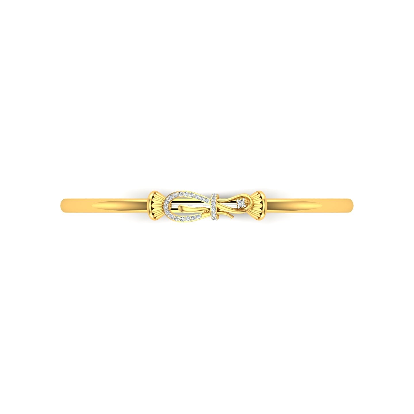 oval-shaped bangle bracelet