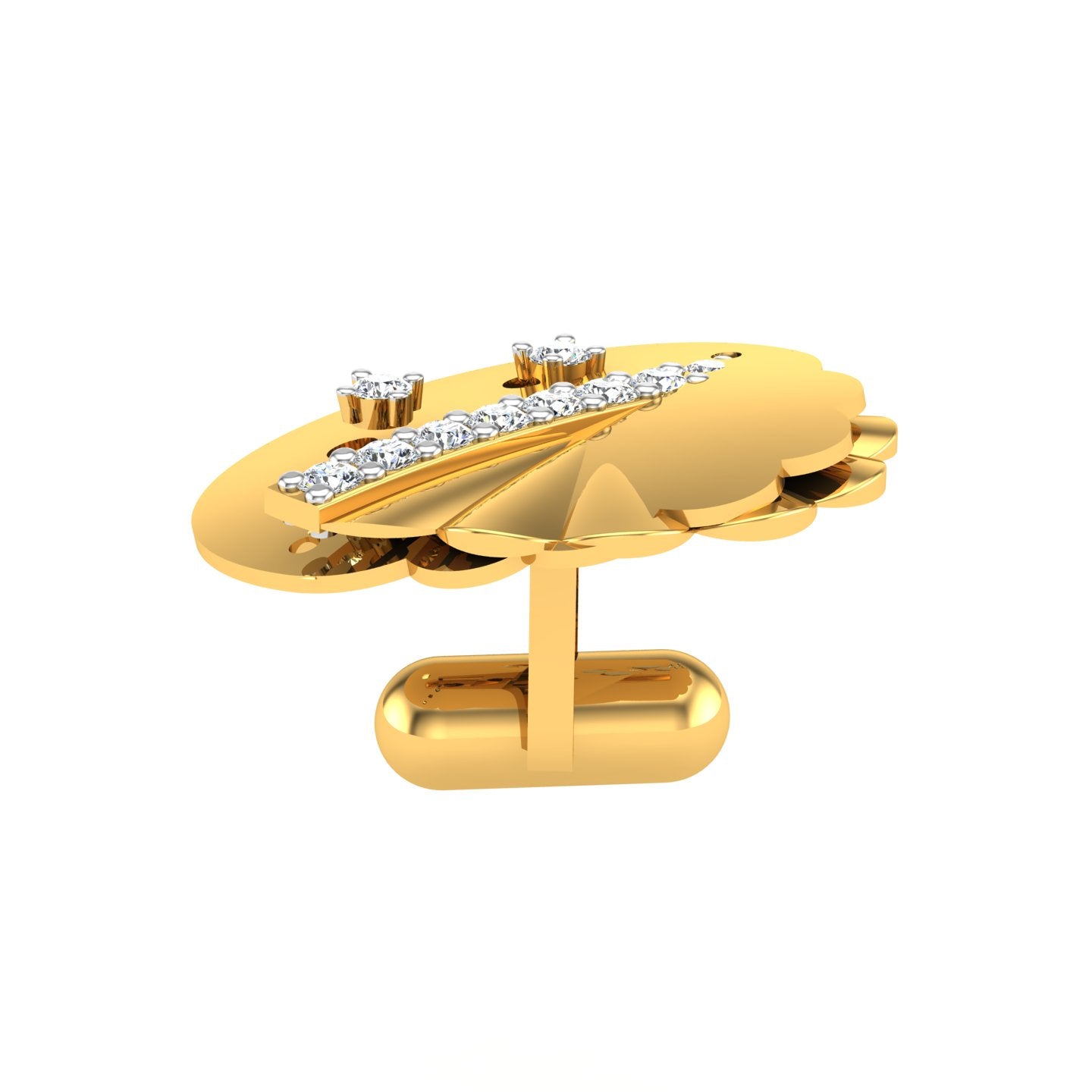 Royal Petal Crest Cufflink