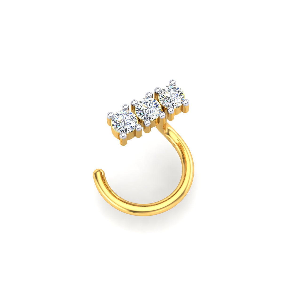 Trinity Spark Diamond Nose Ring