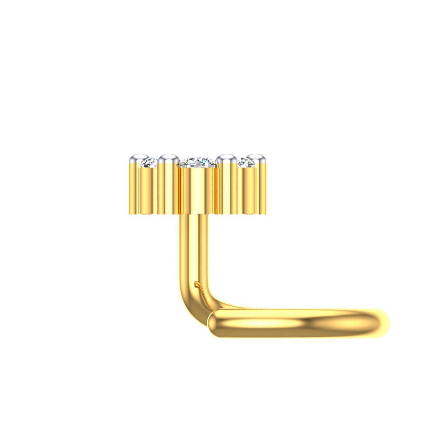 Rosette Spark Diamond Nose Ring