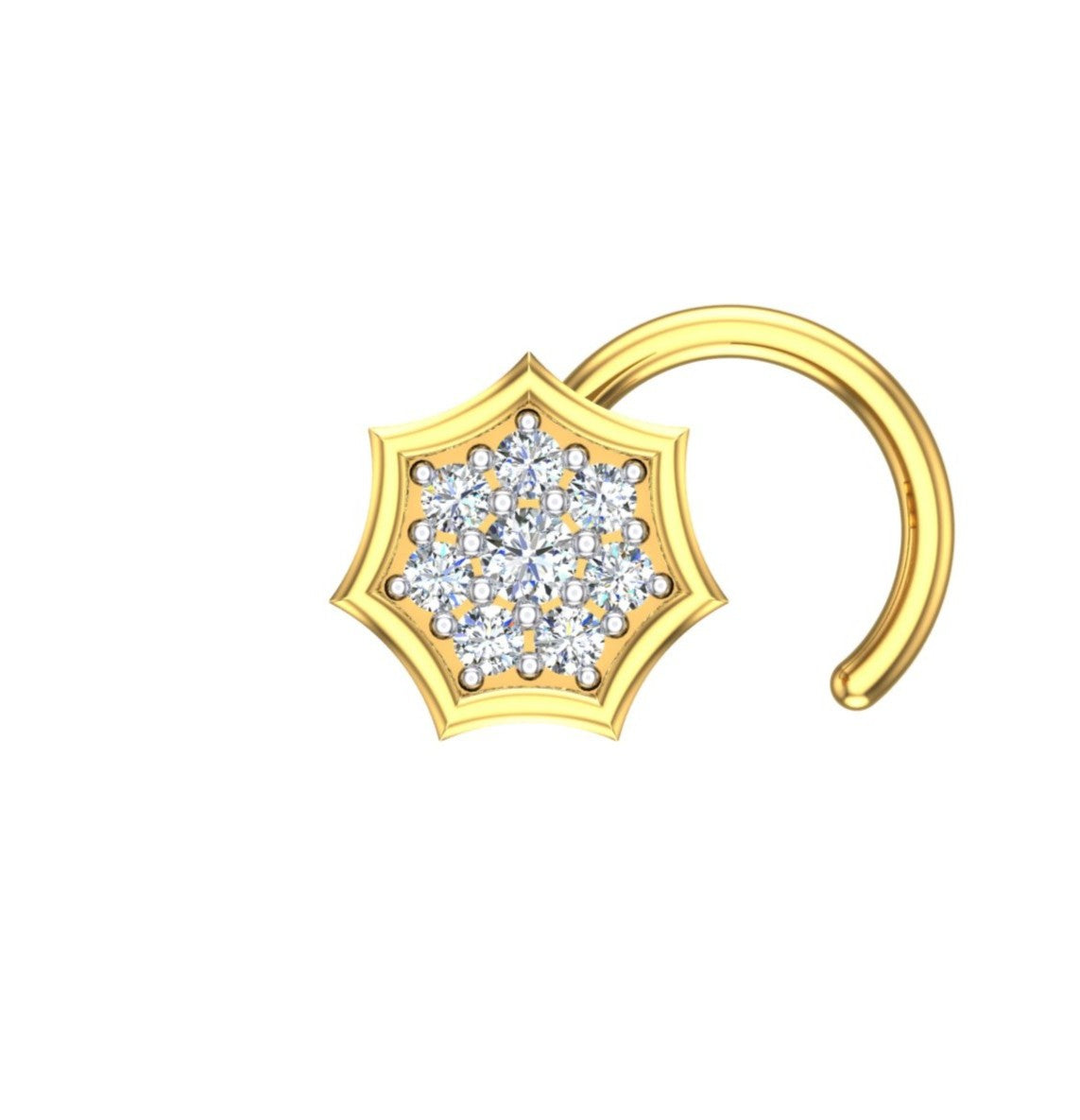 Royal Star Diamond Nose Ring