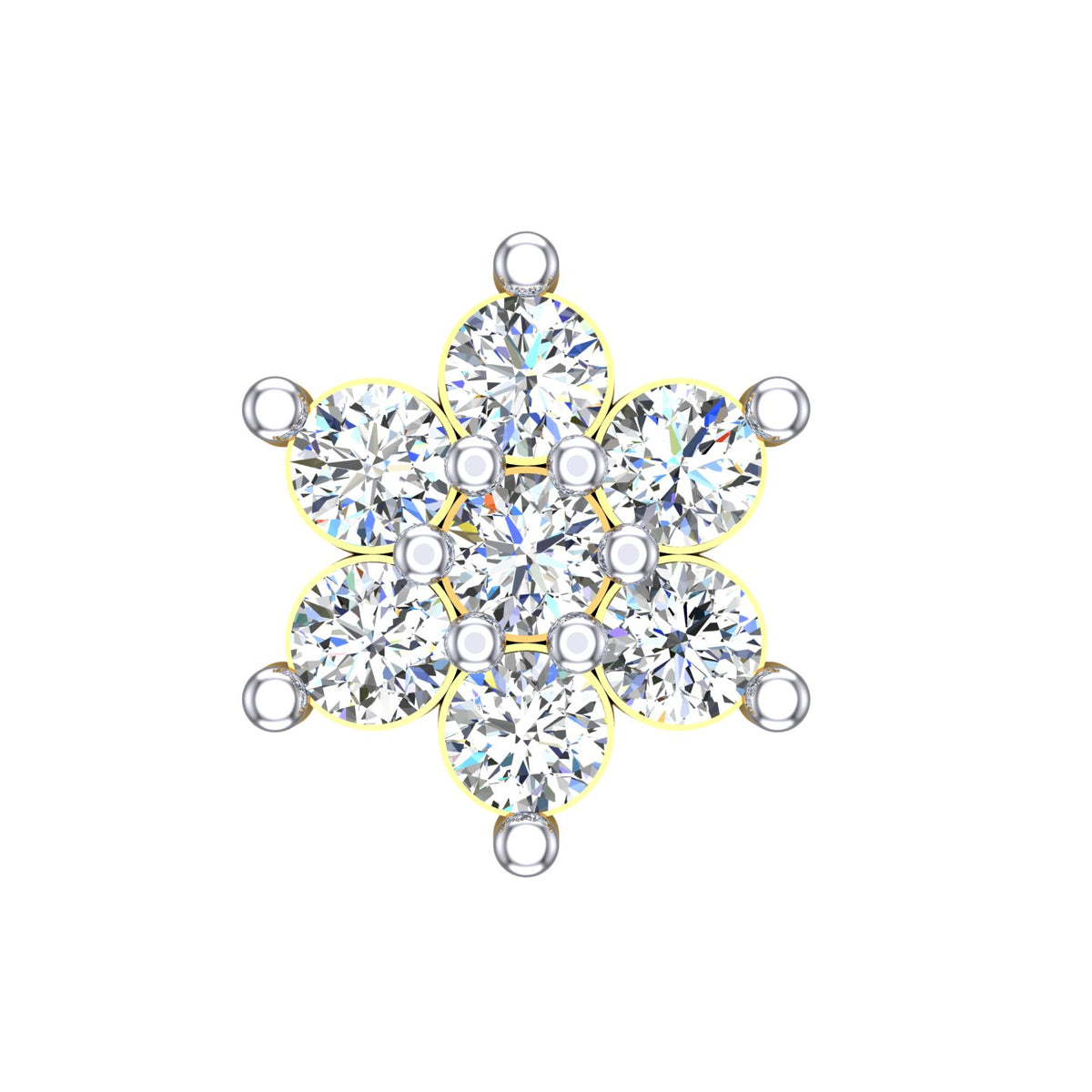 Celestial Blossom Diamond Nose Screw