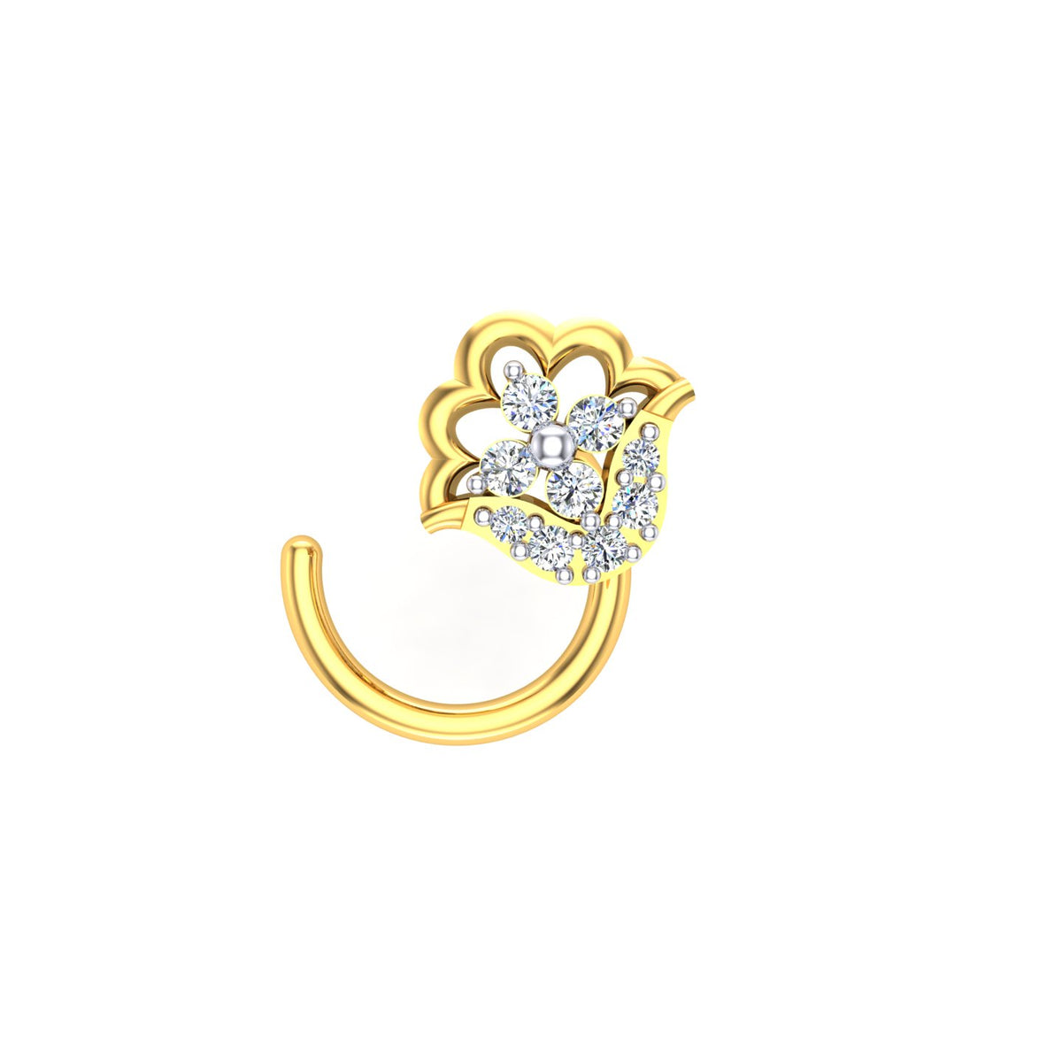 Royal Peacock Diamond Nath