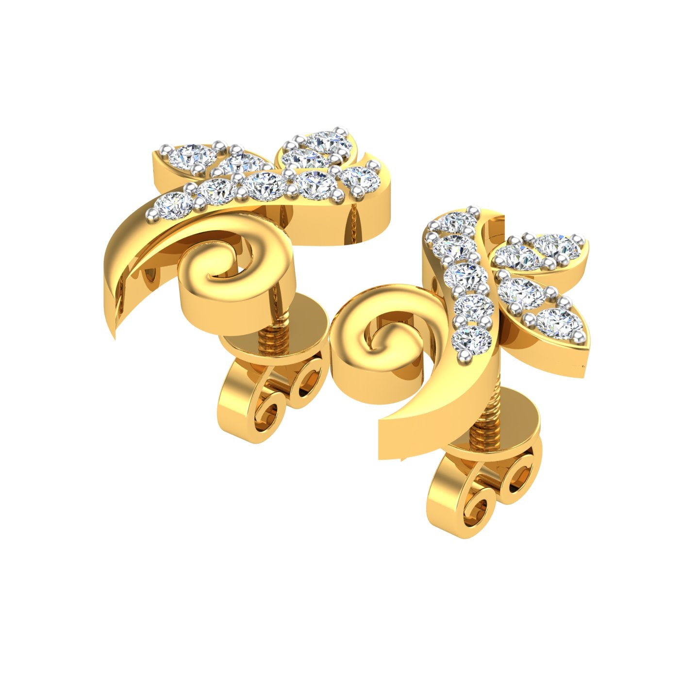 Butterfly Swirl Diamond Tops