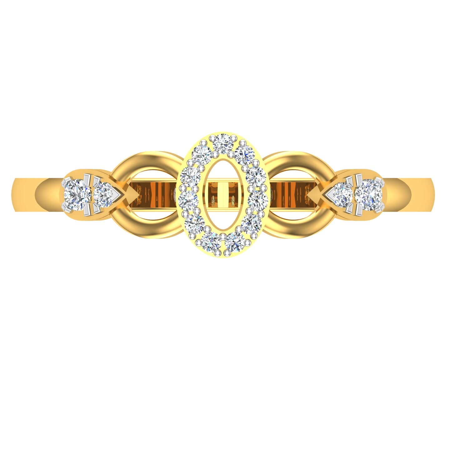 Reyna" Diamond & Gold Ring
