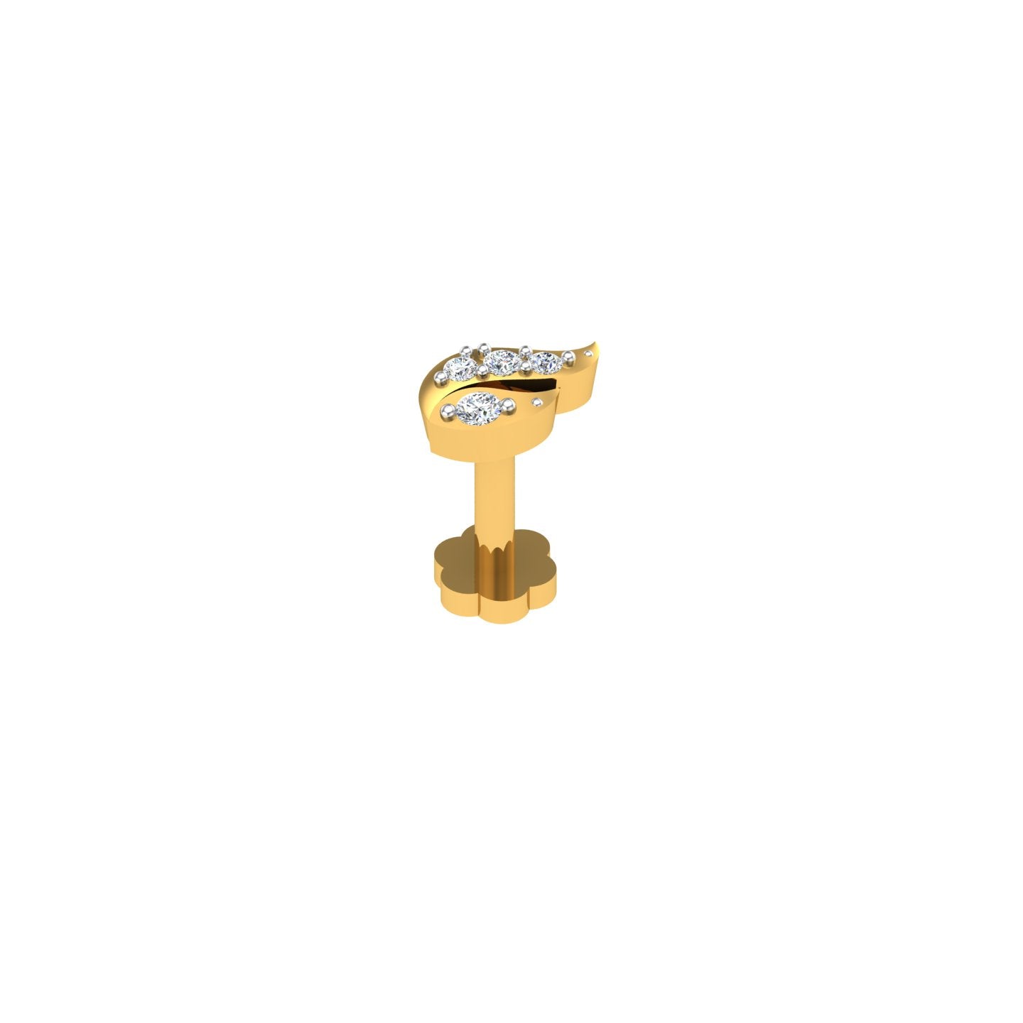 Celestial Flame Diamond Nose Pin