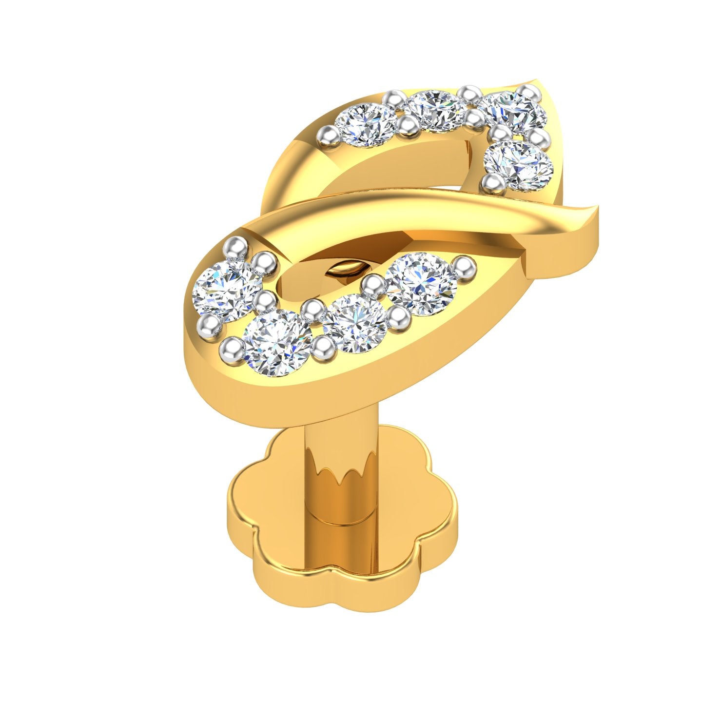 Royal Vine Diamond Nose Ring