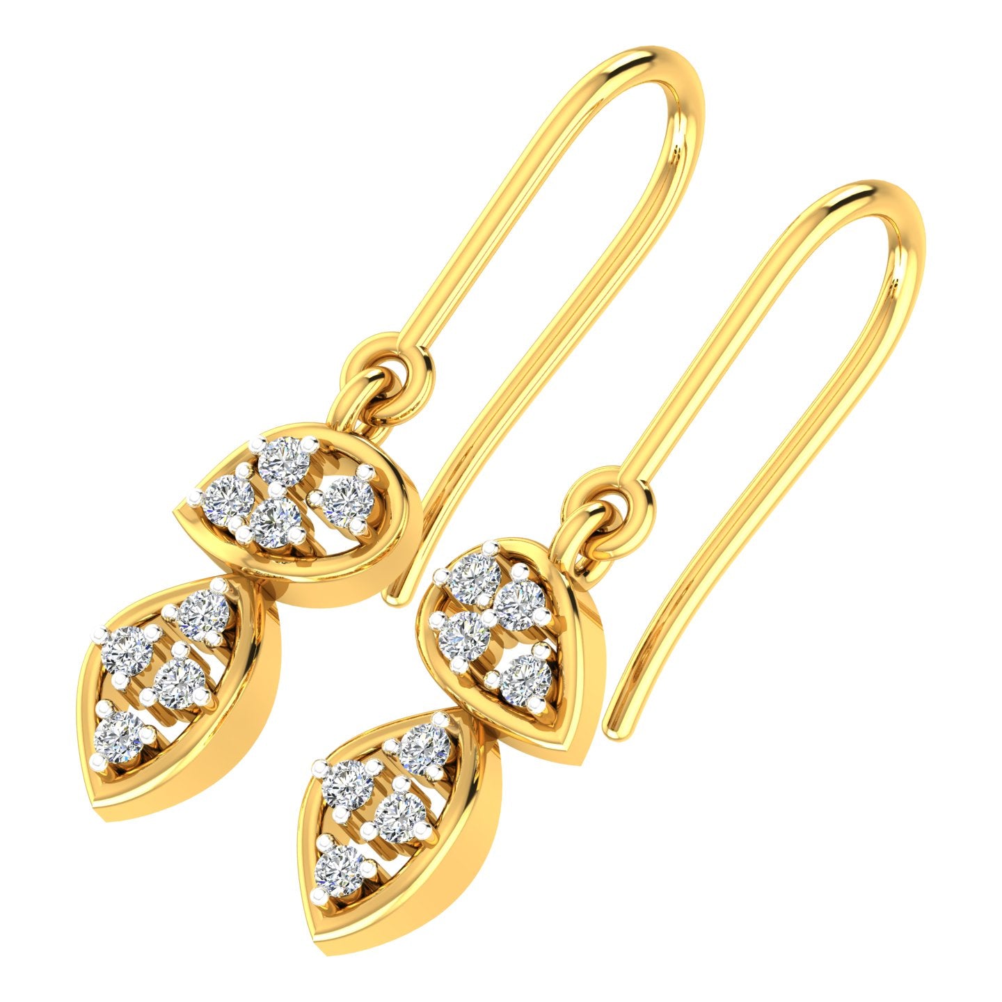 Elegant Diamond Hanging Drop
