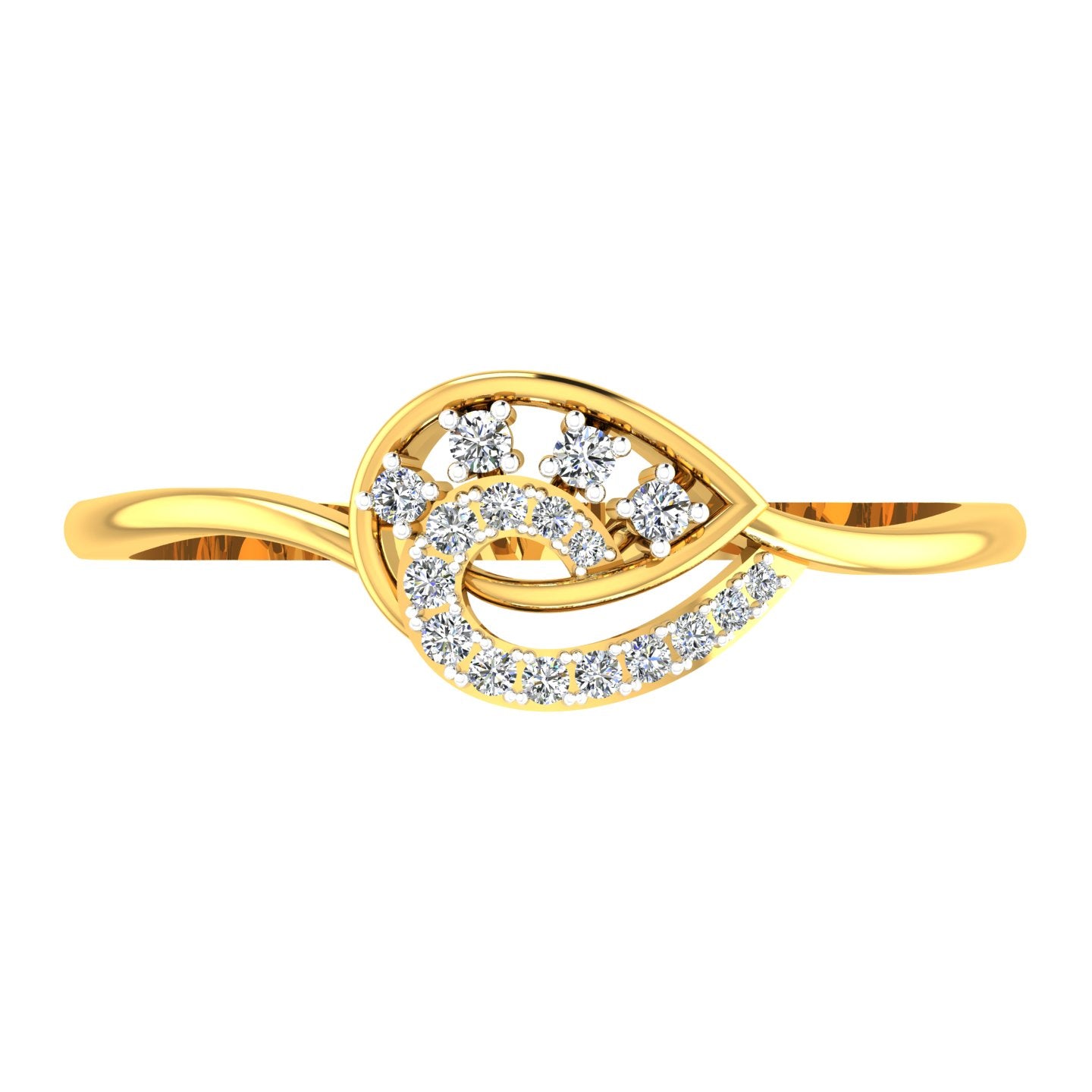 Royal Paisley Diamond Ring