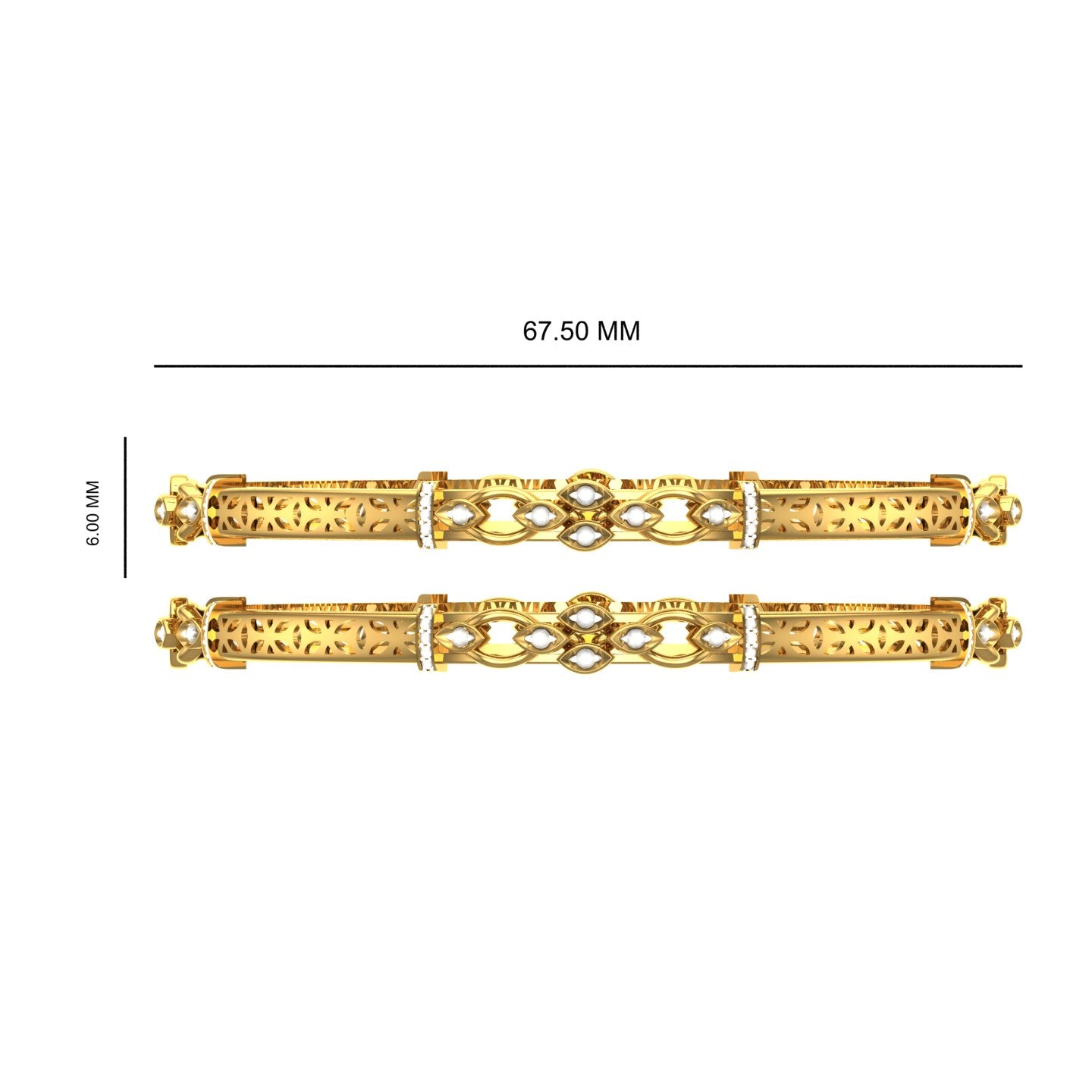 Twilight Vine Diamond Bangles
