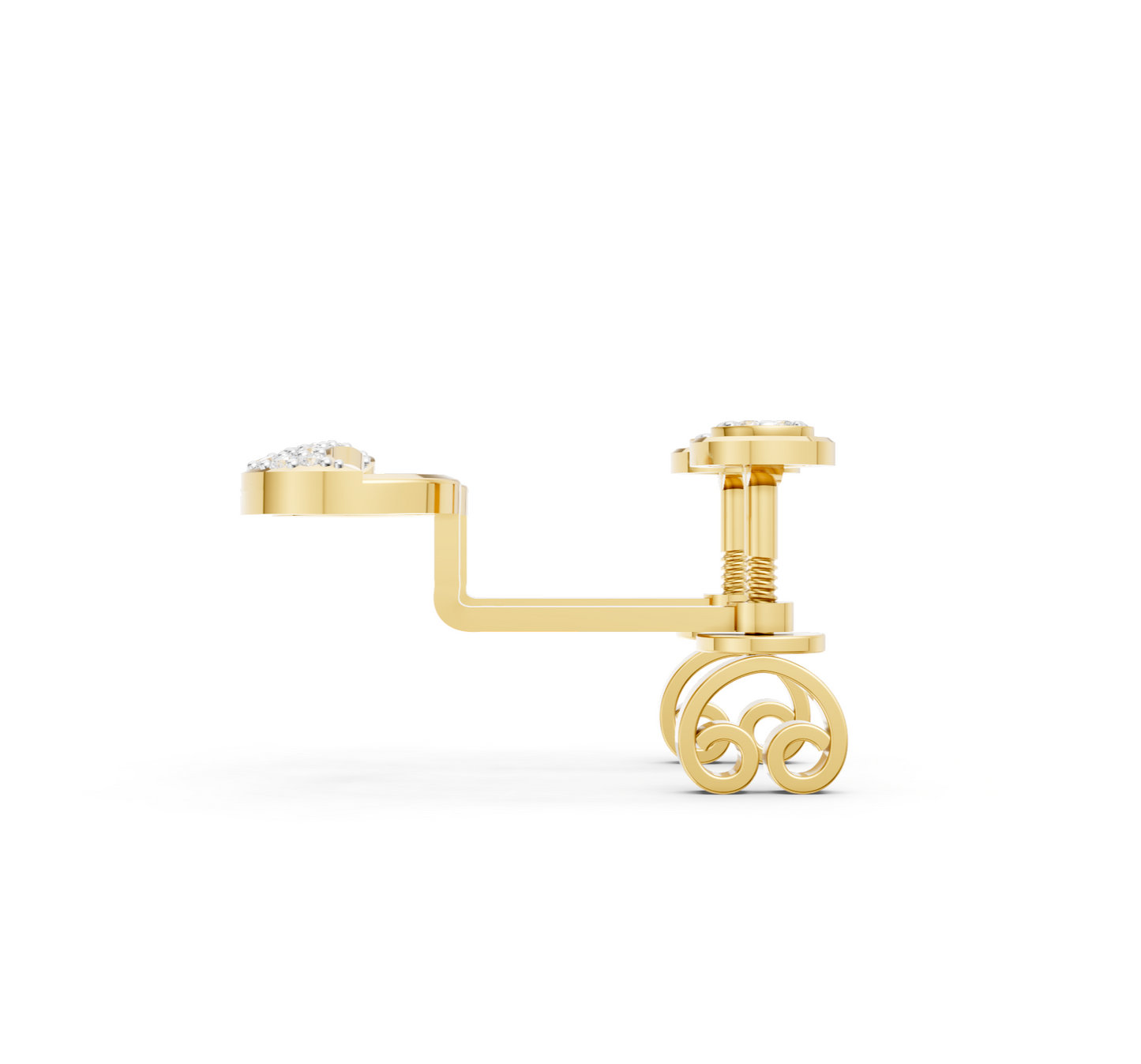 Luna Cascade Diamond Ear Tops