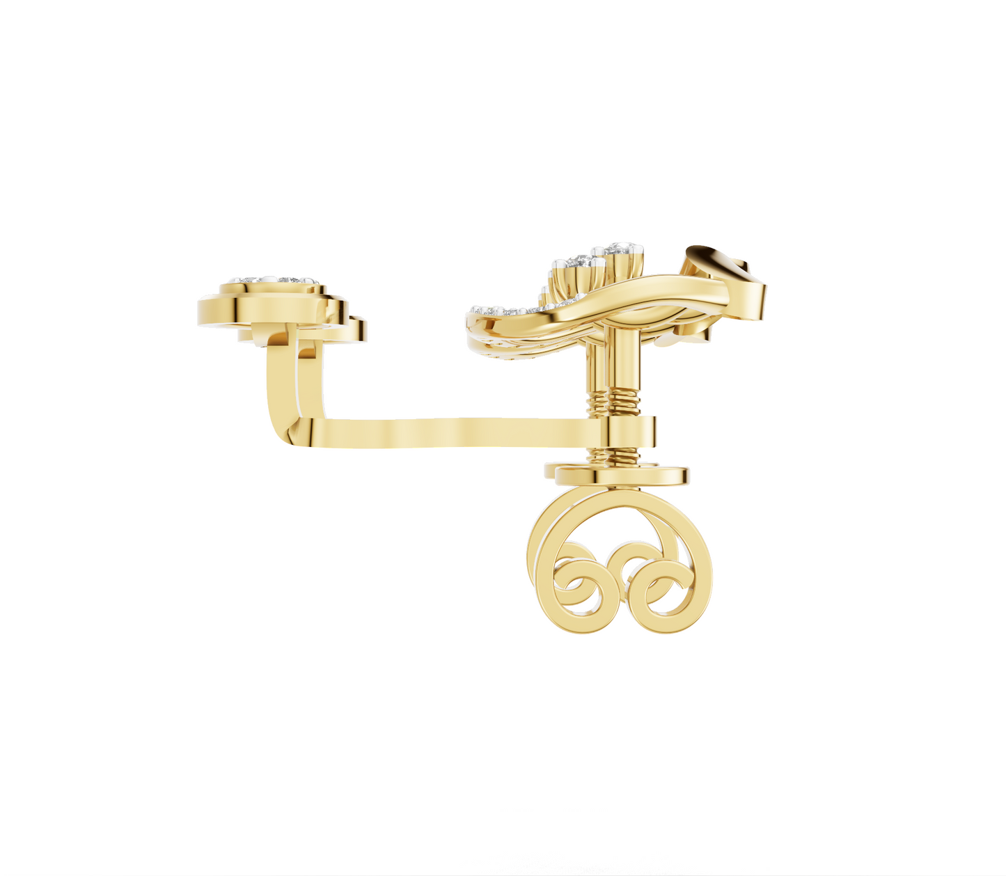 Celestial Harmony Diamond Ear Tops