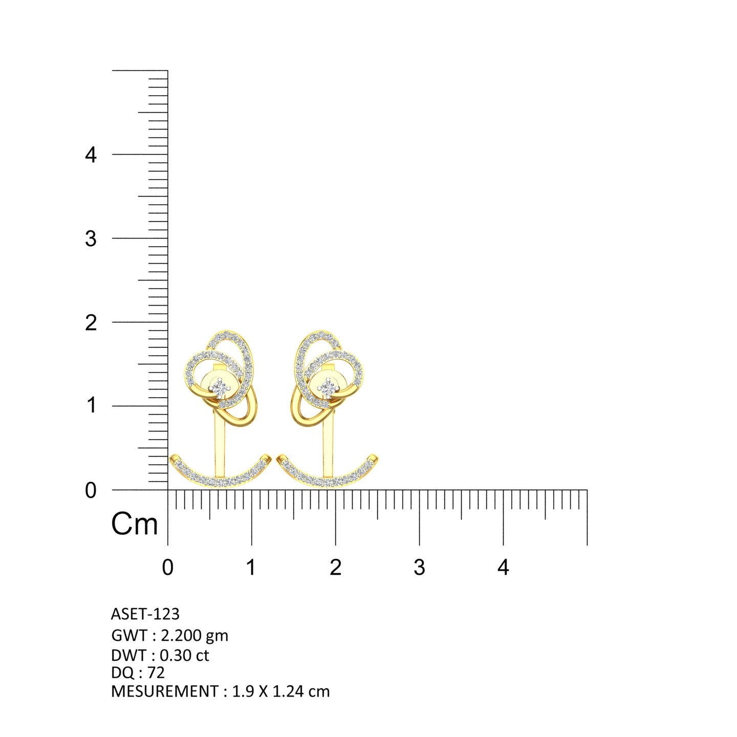 Infinity Bloom Diamond Ear Tops