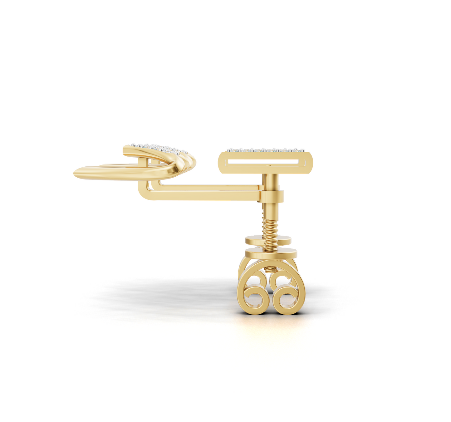Forever Heart Diamond Ear Tops