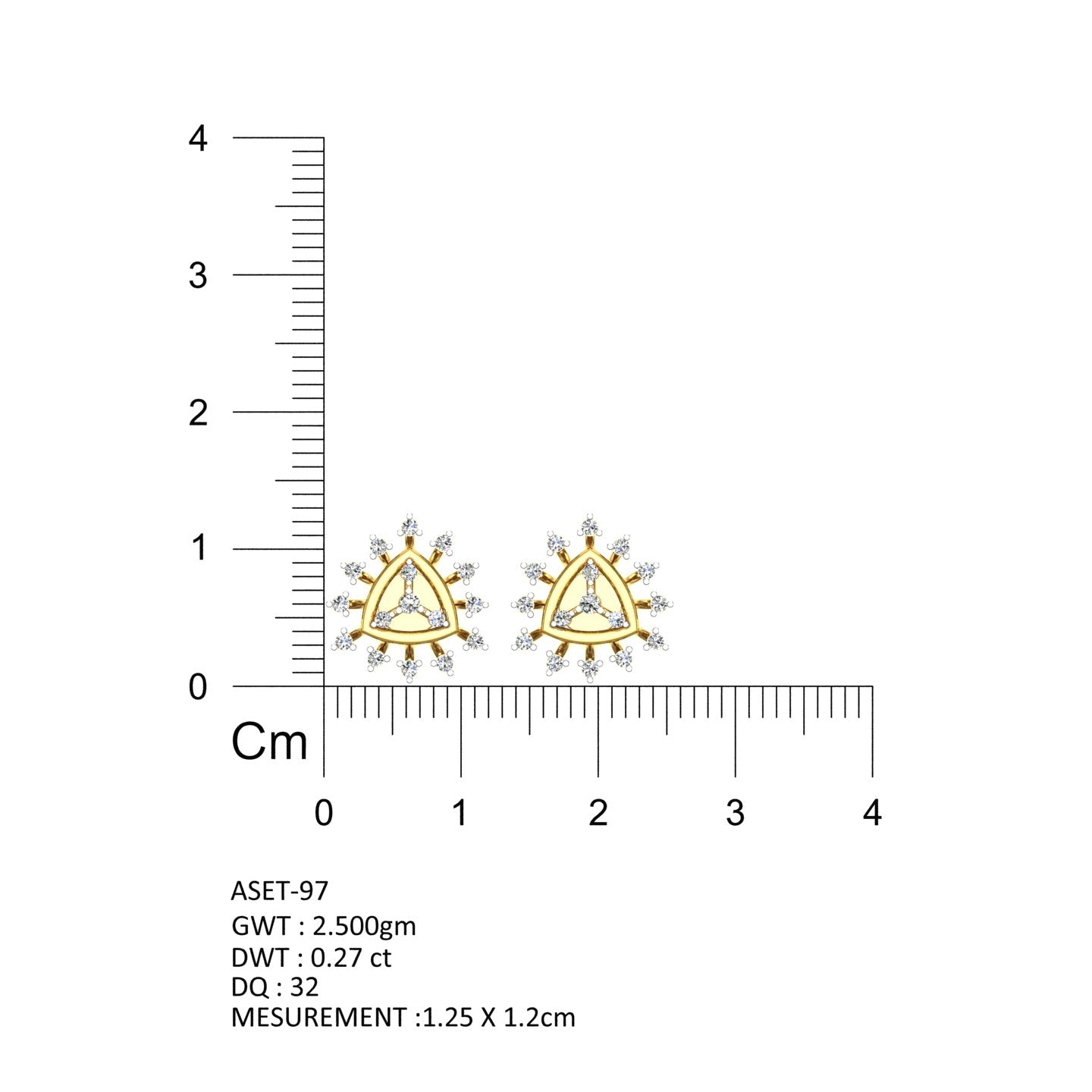 NATURAL DIAMONDS EARRINGS