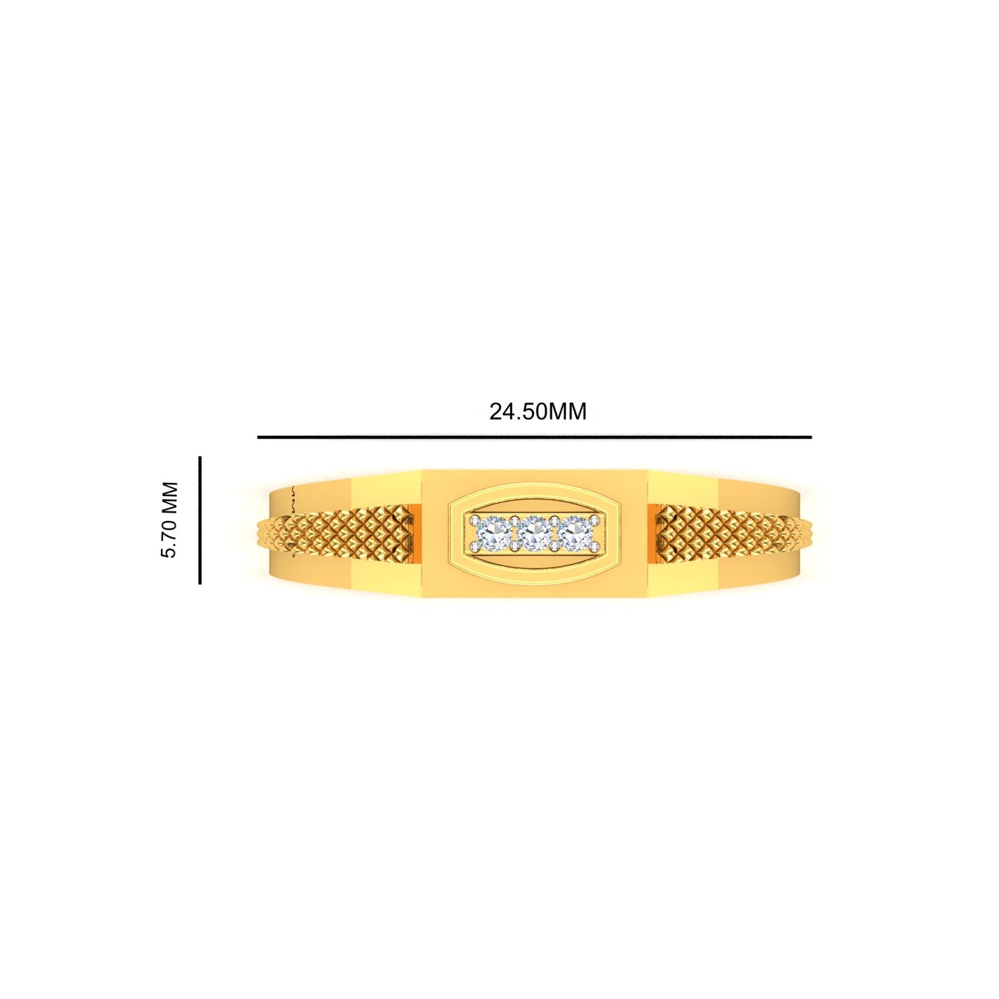 Royal Crest Diamond Gents Ring