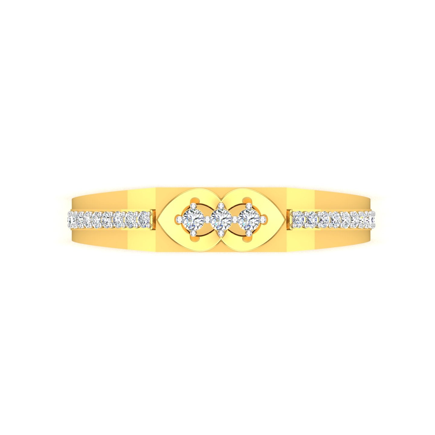 Twin Aura Diamond Ladies Ring
