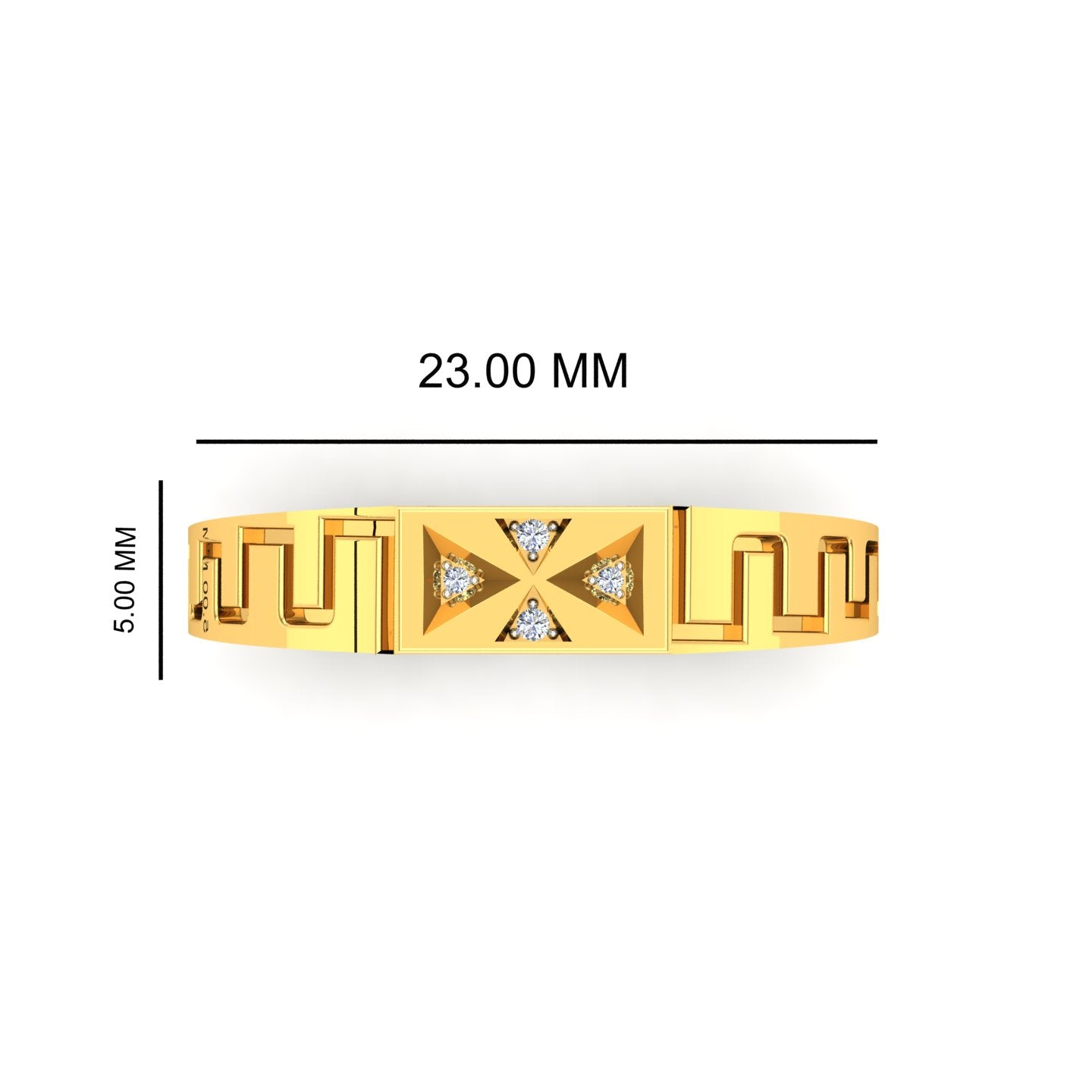 Triad Prism Diamond Ring