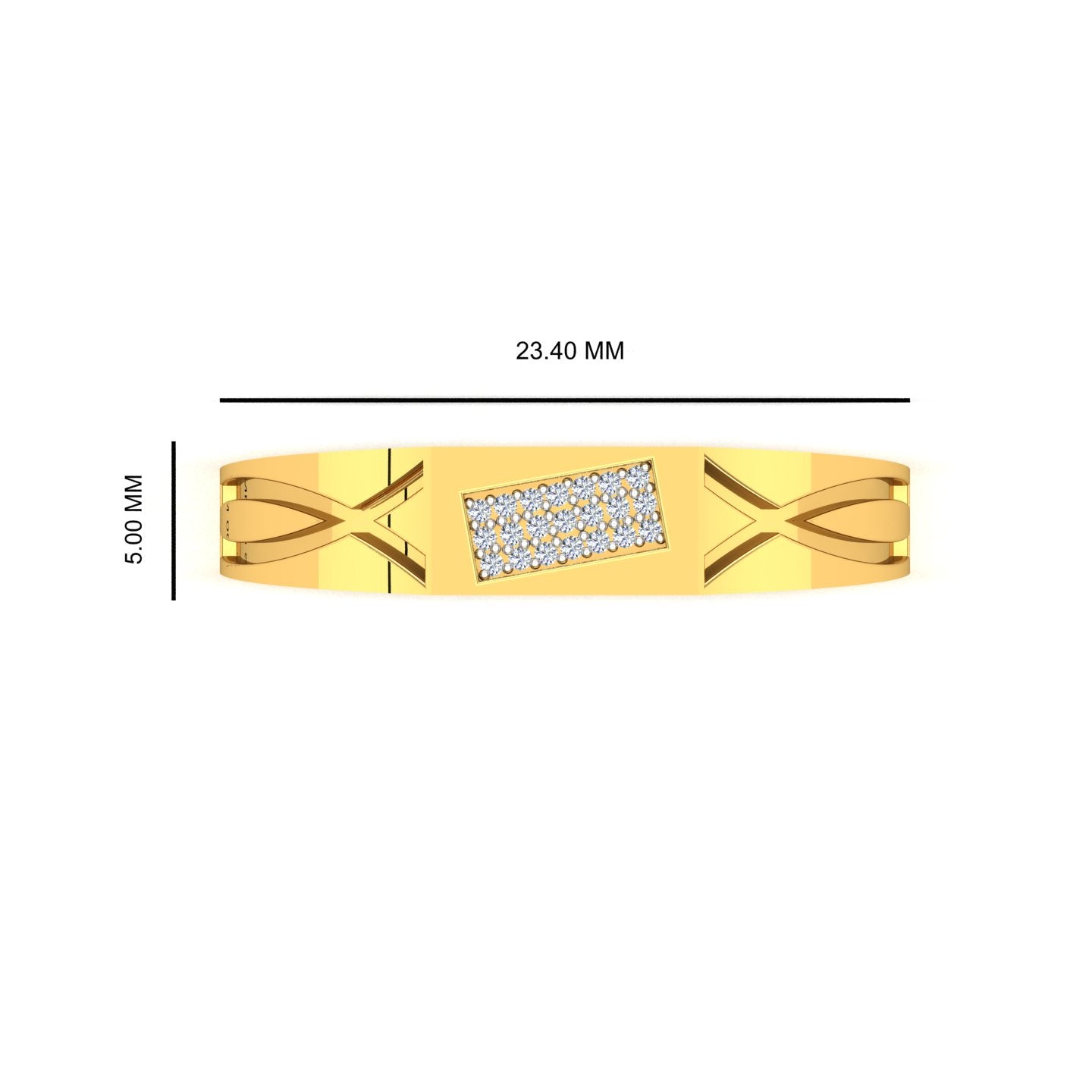 Elite Panel Diamond Ring