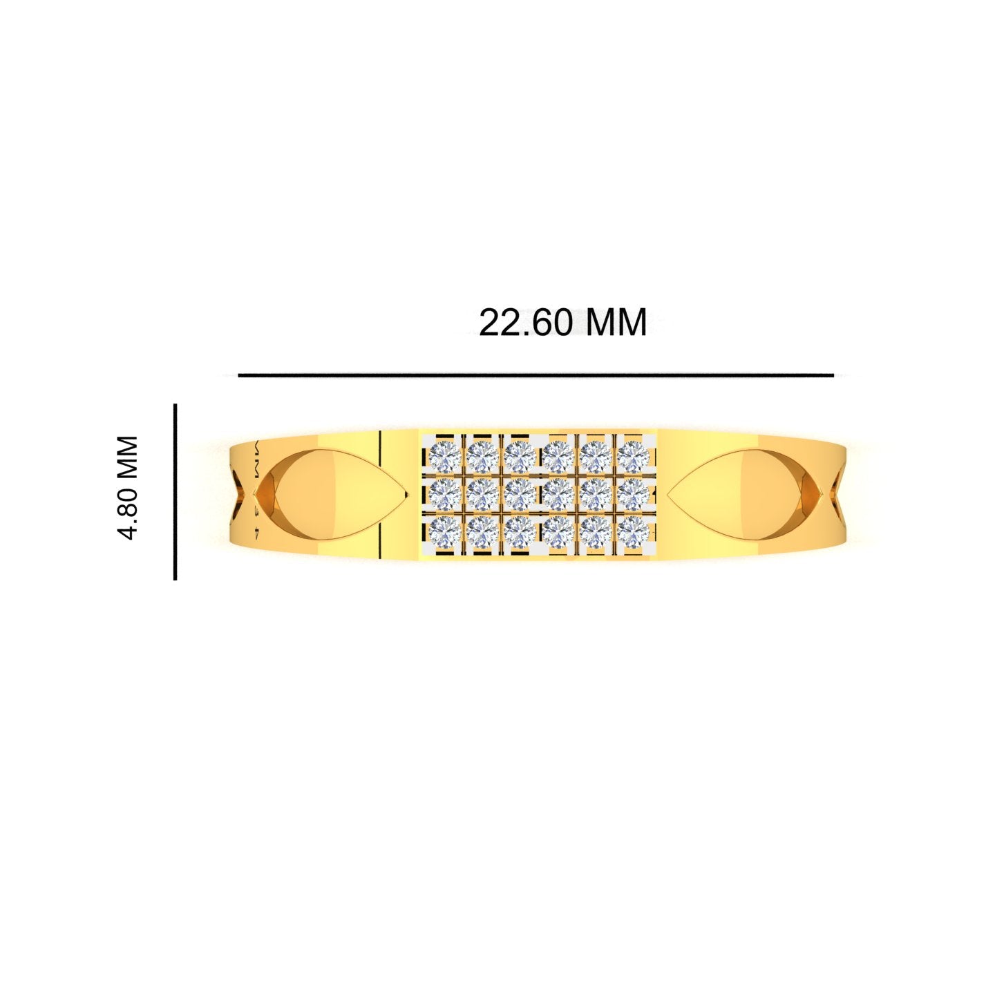 Imperial Grid Diamond Ring