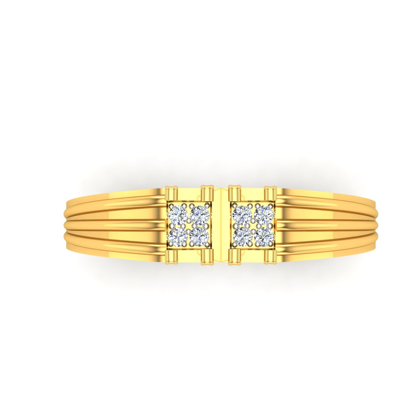 Twin Crown Diamond Ring
