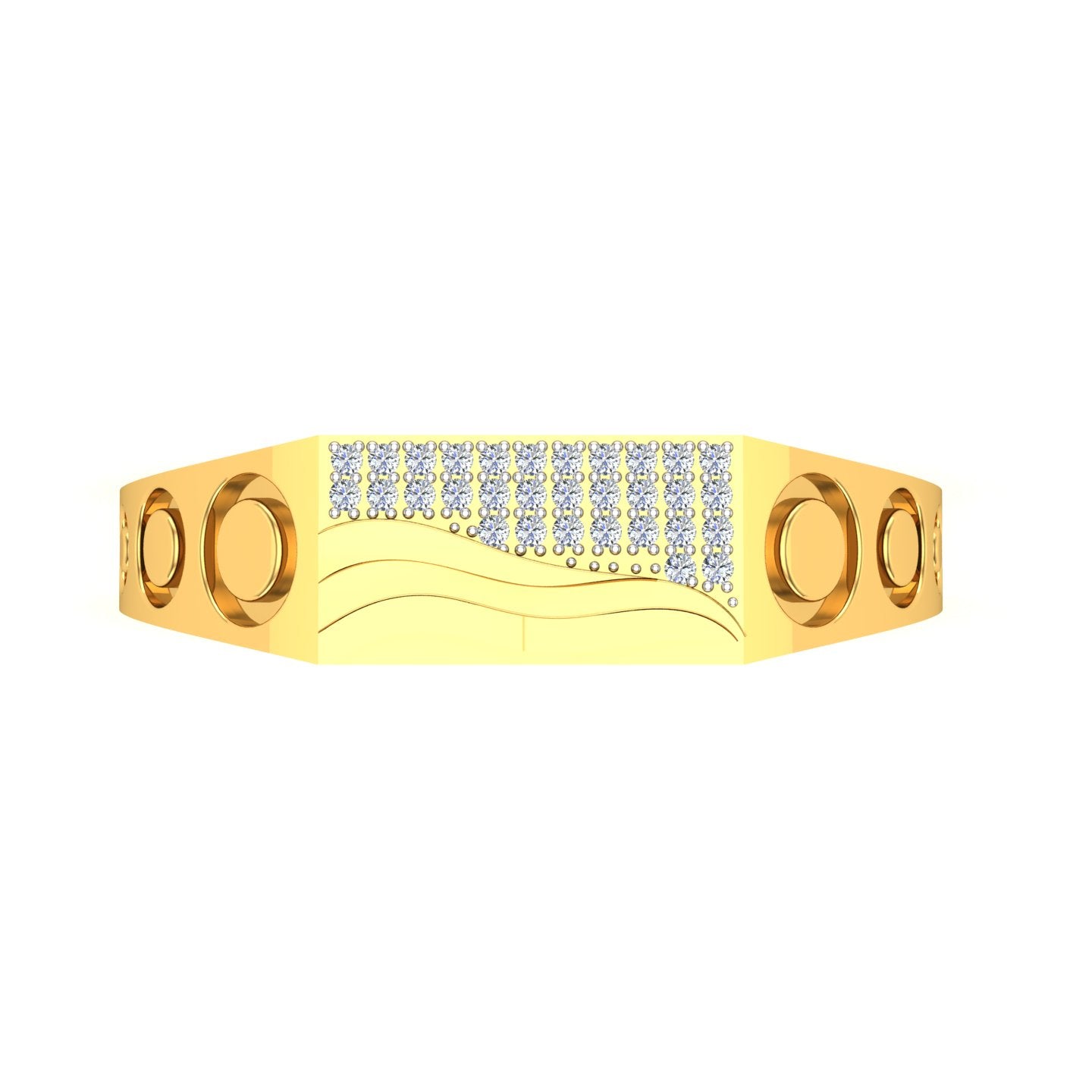 Royal Wave Diamond Ring