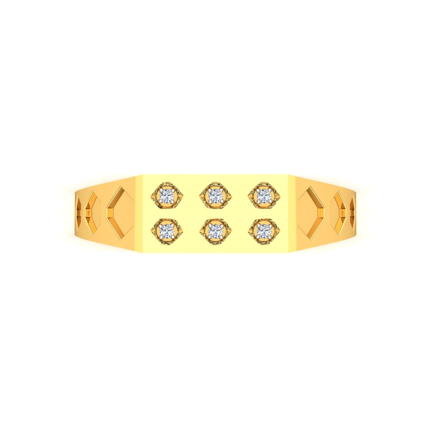 Hexa Spark Diamond Ring
