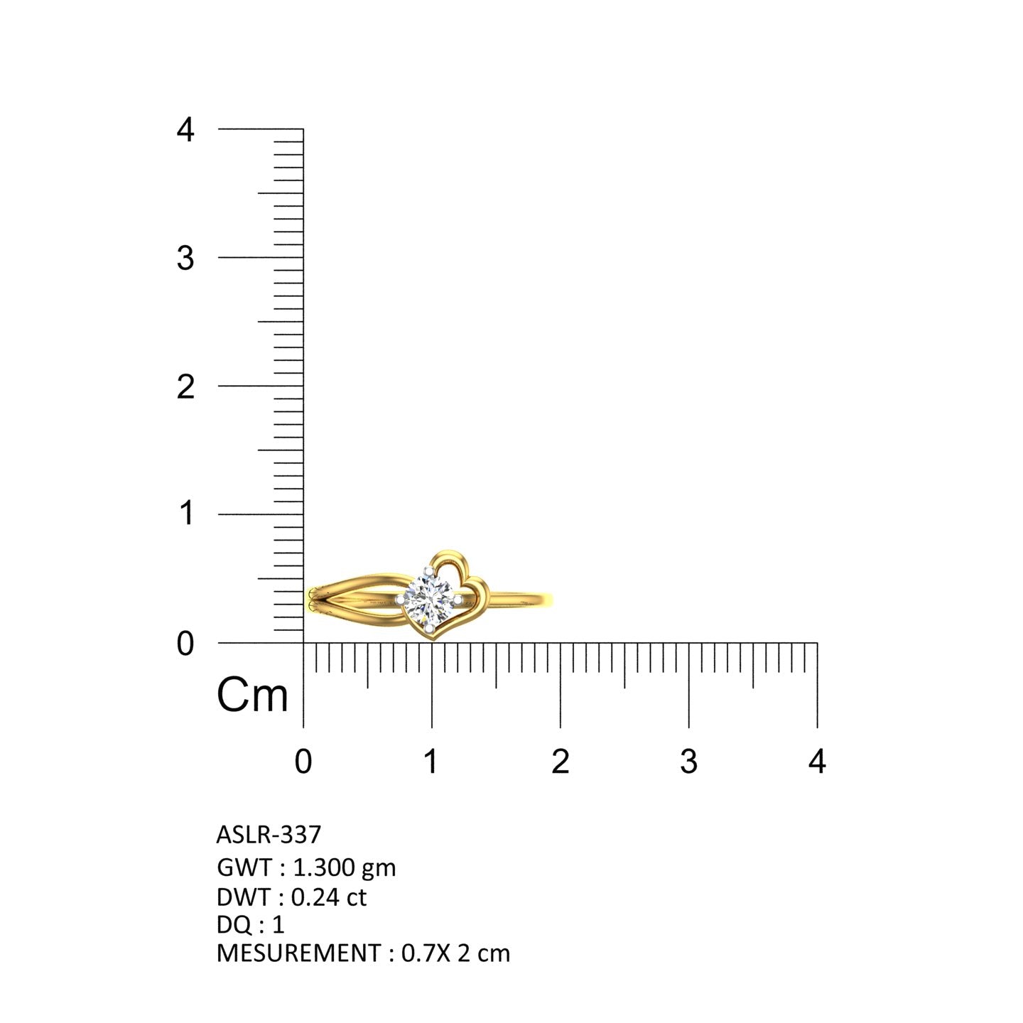 Heart Promise Solitaire Ring