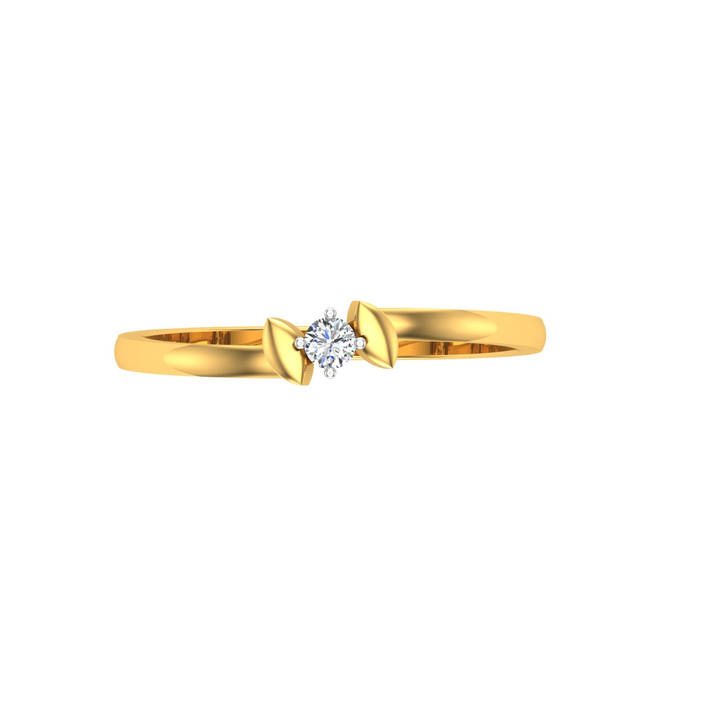 Celestial Bow Solitaire Ring