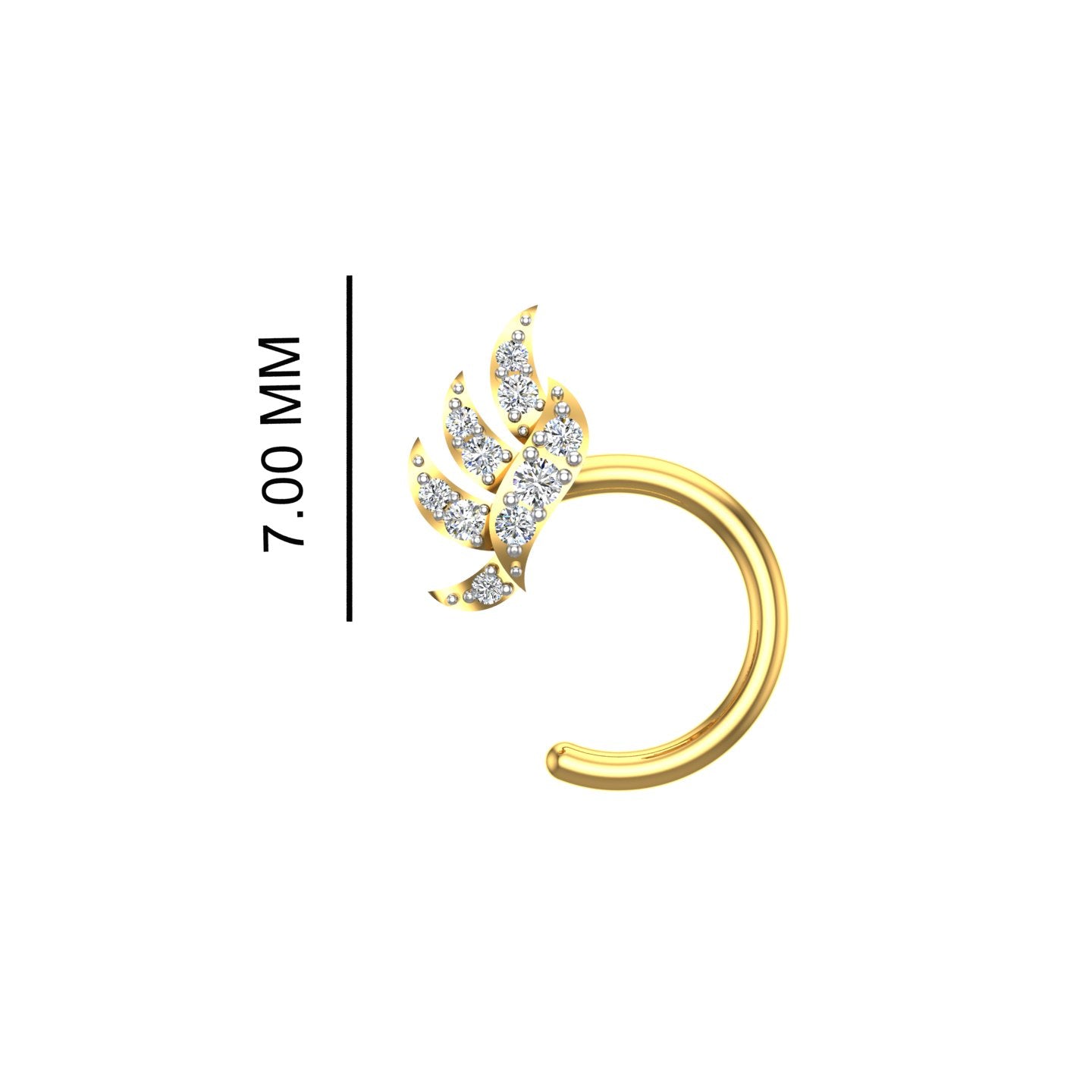 Buan Gold Nose Pin