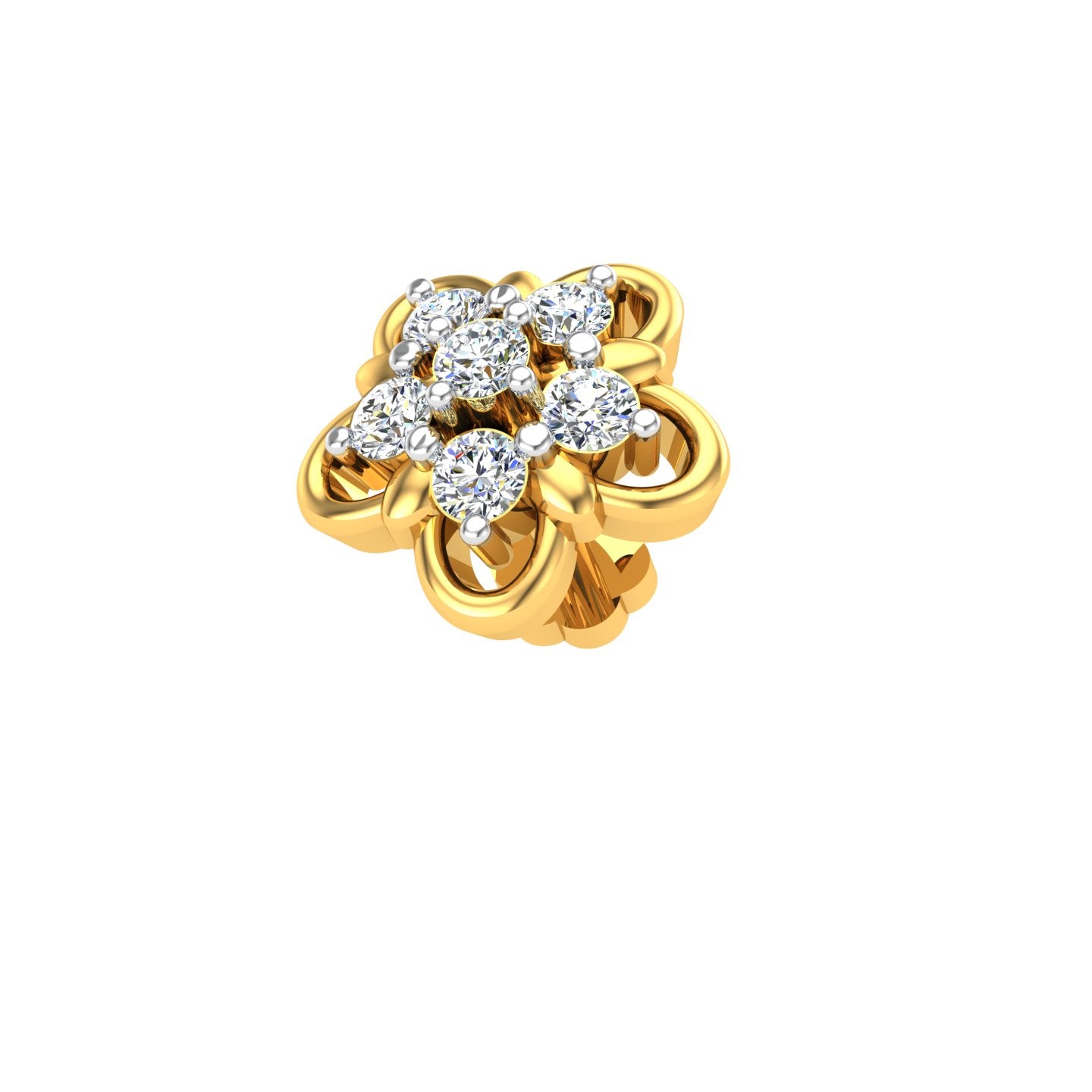 Roselle Diamond Nose Pin