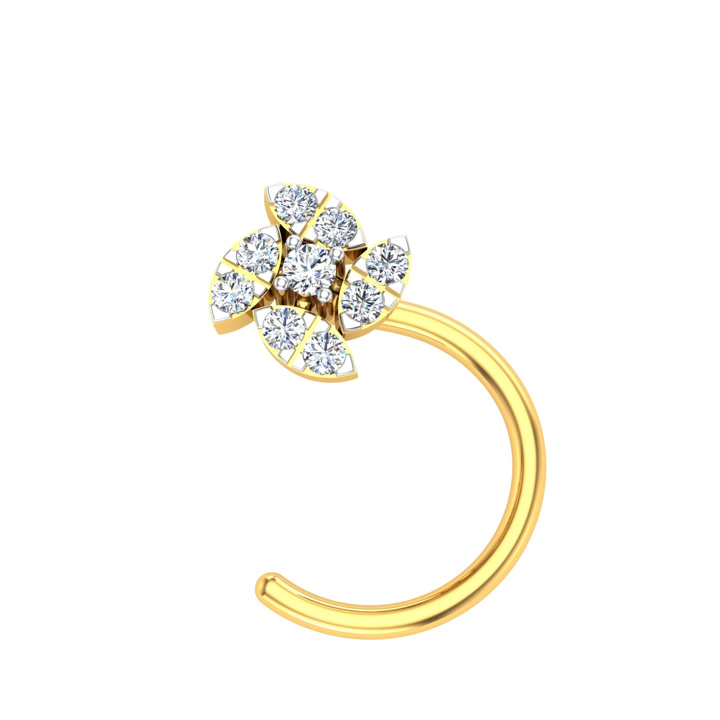 Petaline Spark Diamond Nose Ring