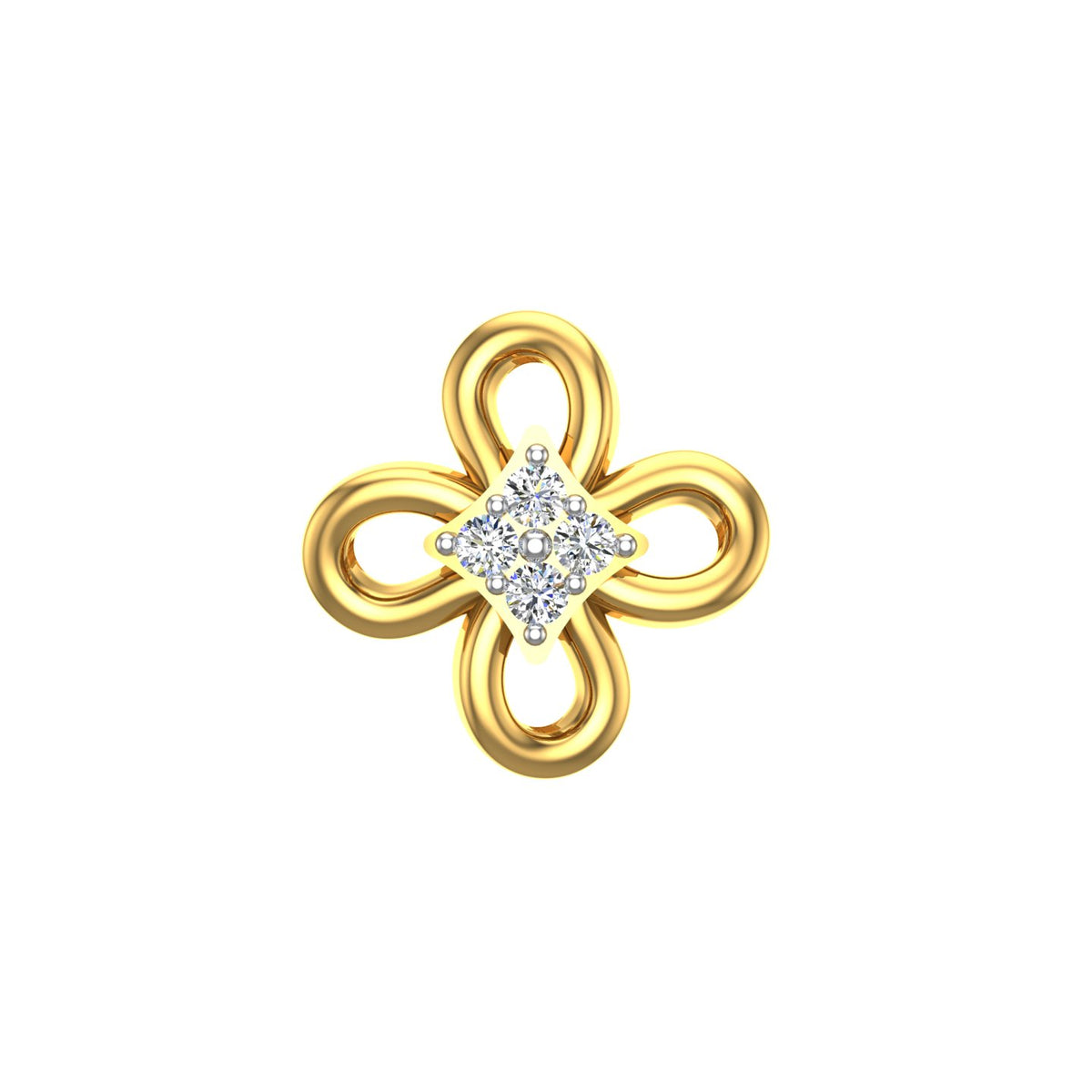 Infinity Bloom Diamond Nose Screw