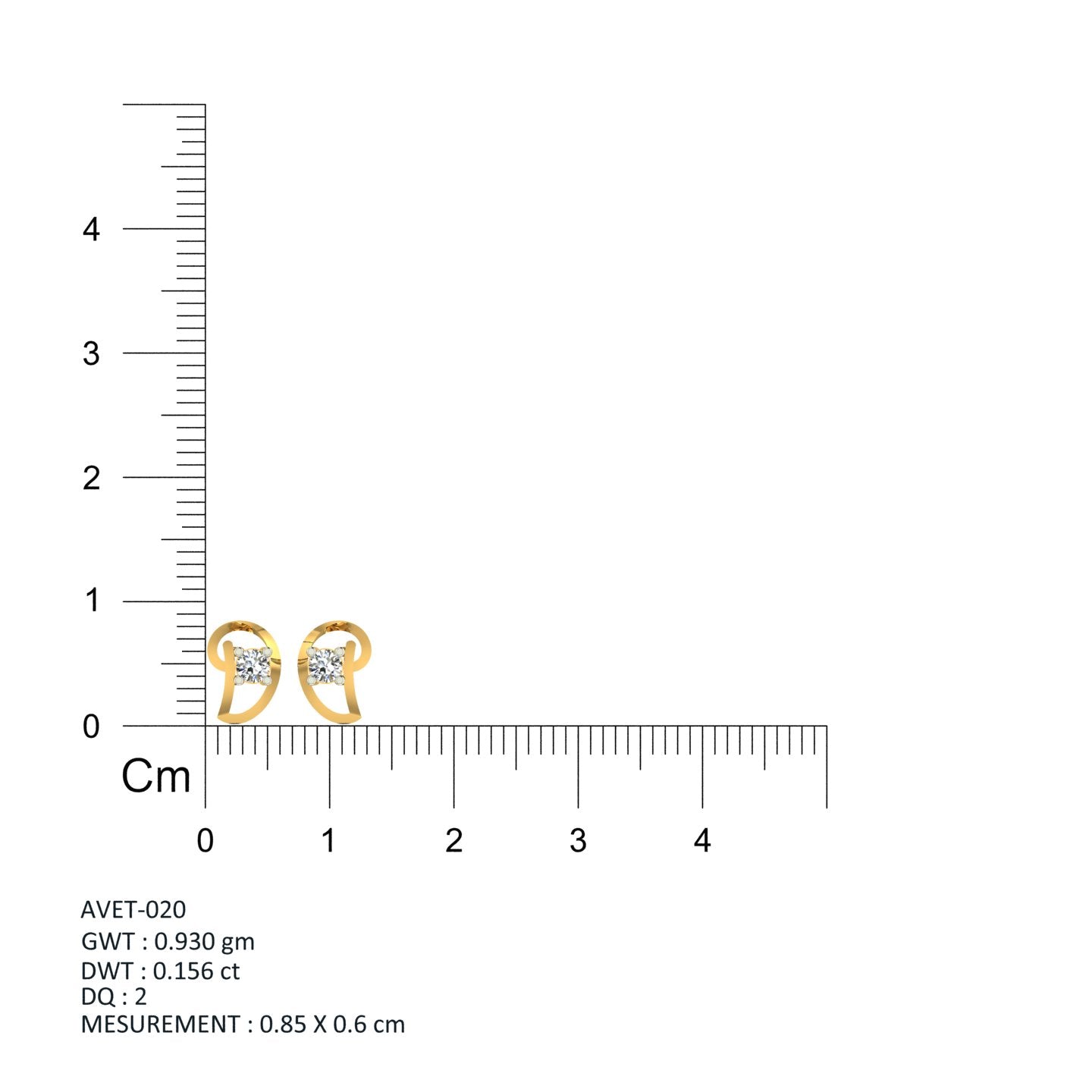 Orbit Loop Solitaire Ear Tops