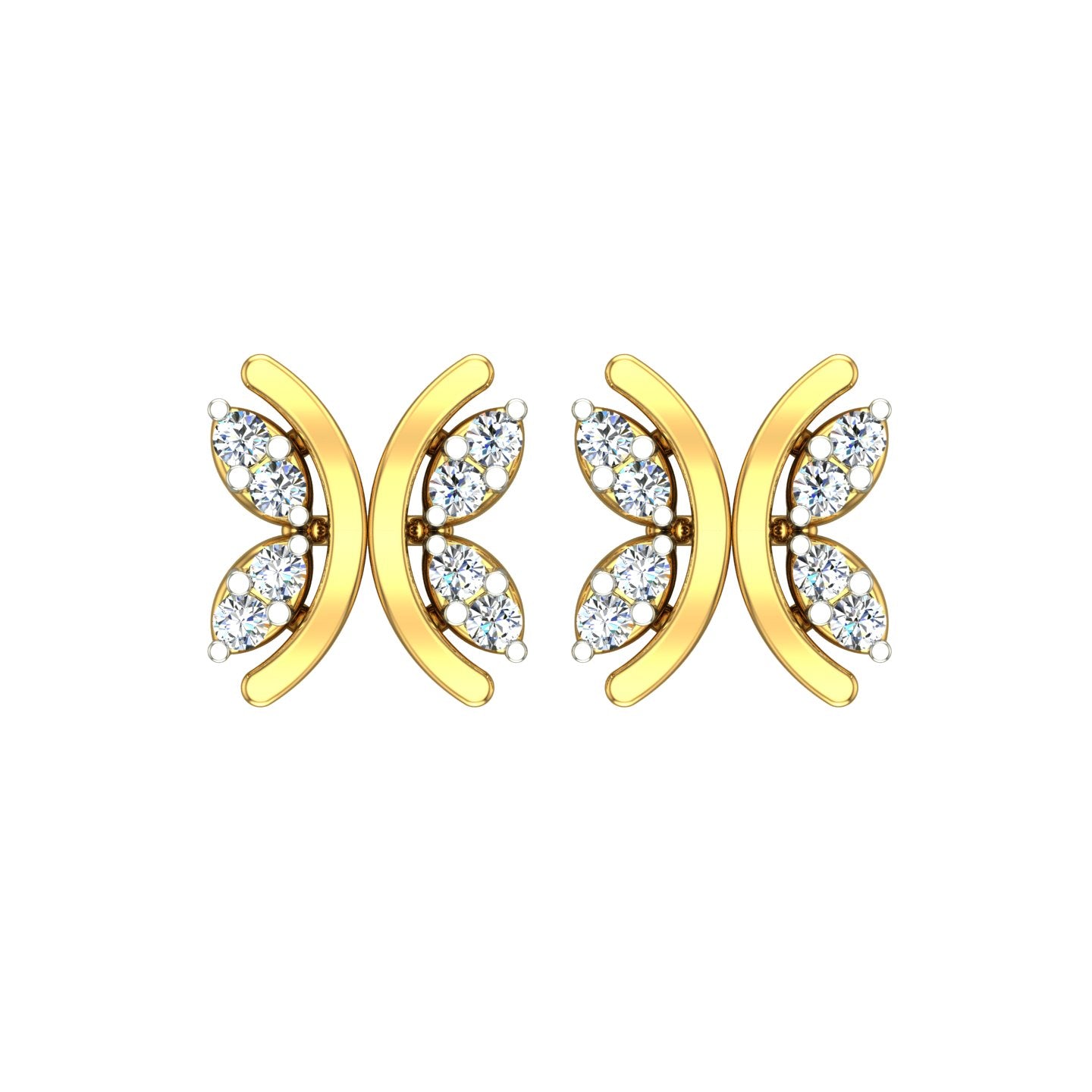 Twin Leaf Diamond Tops