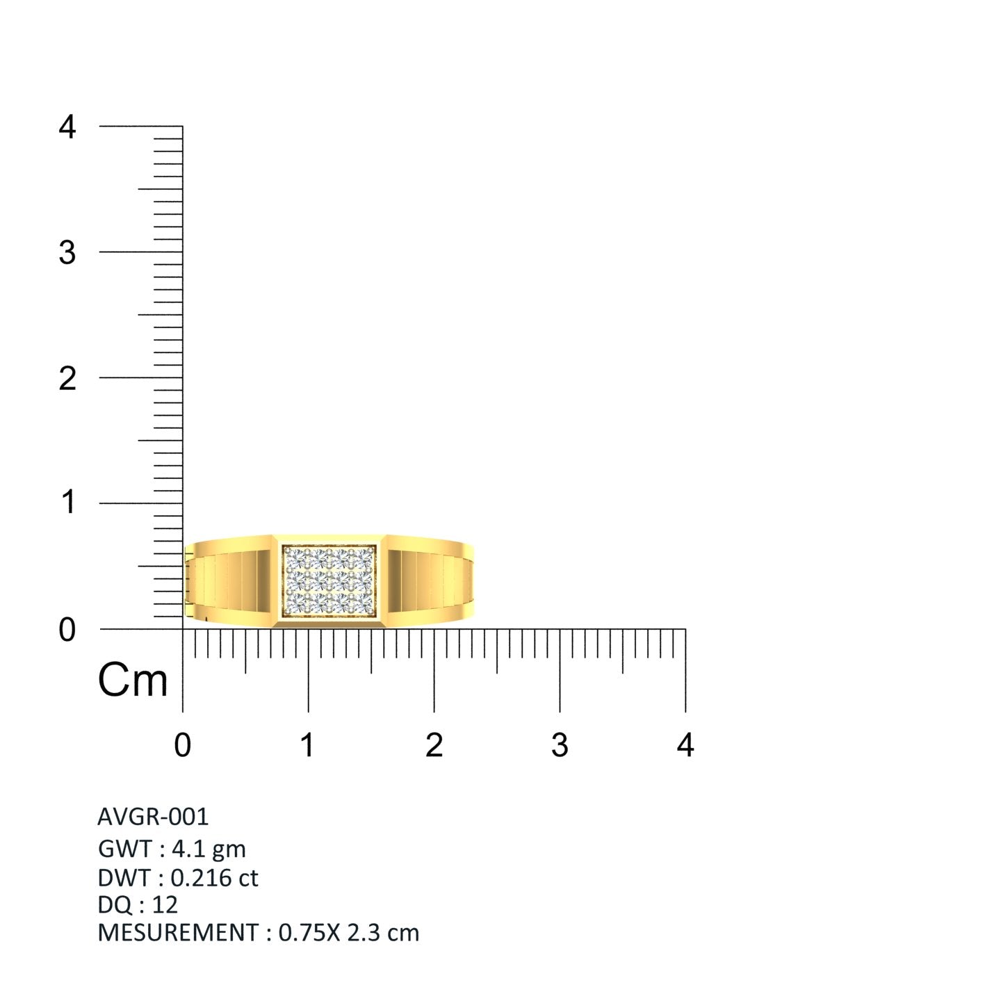 Men's Diamond Signet Ring
