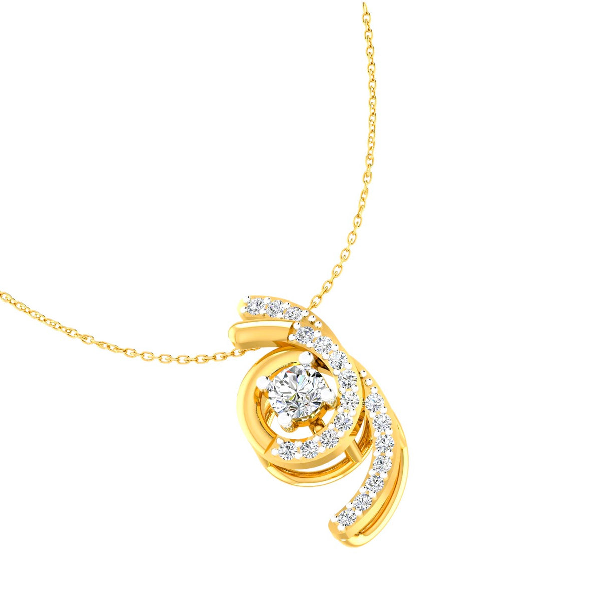 The Celestial Nebula Solitaire Pendant