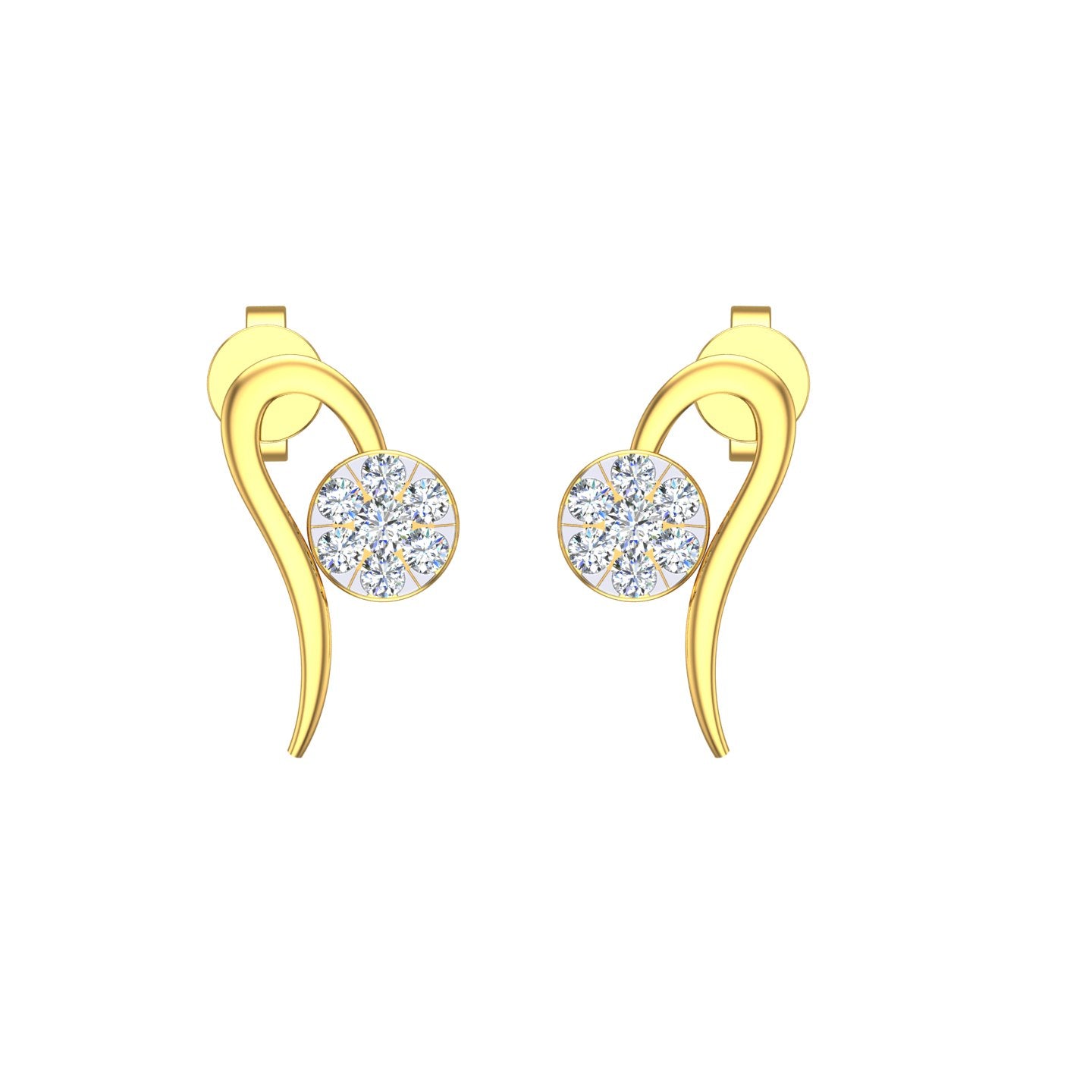 Flora Curve Diamond Tops