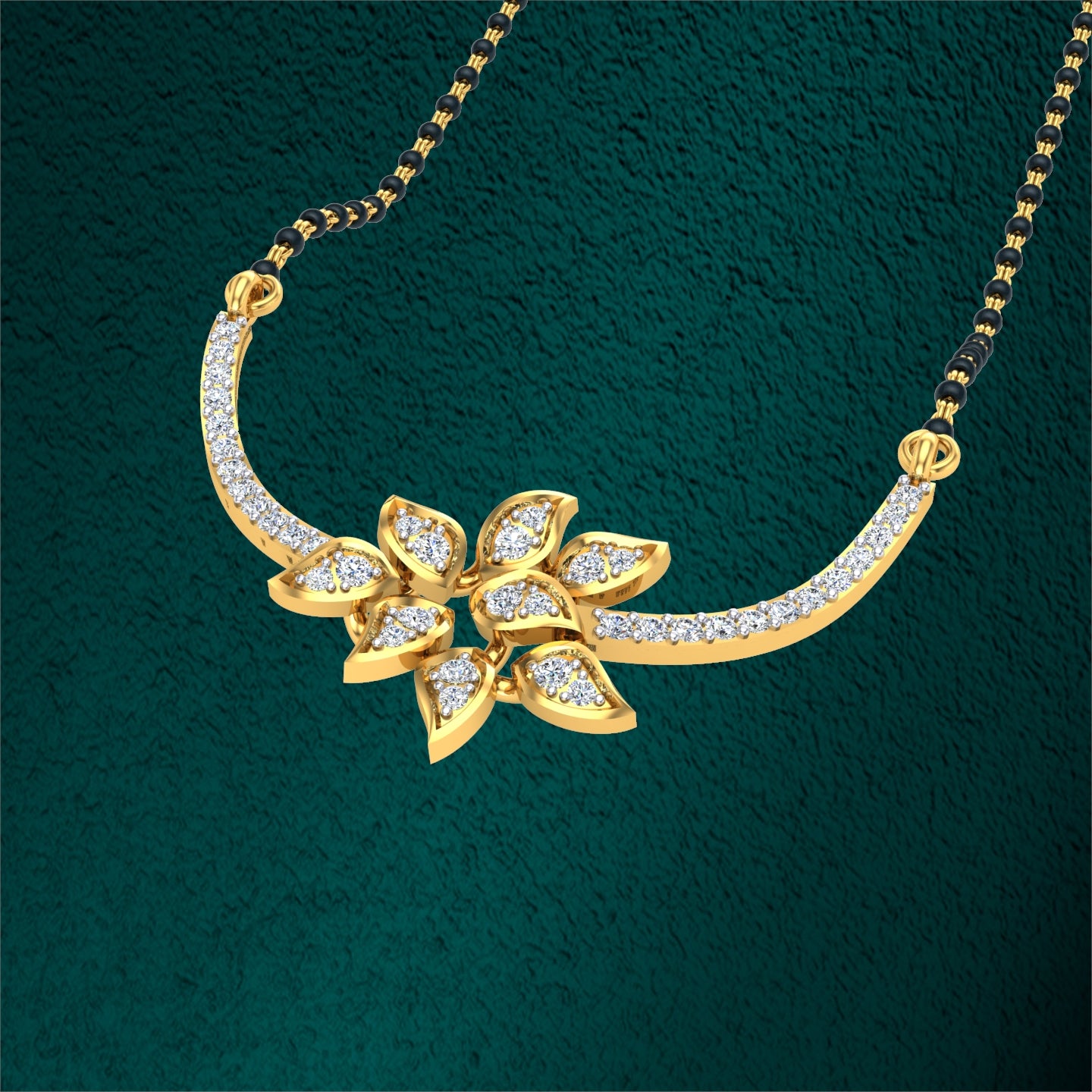 Floral Radiance Mangalsutra