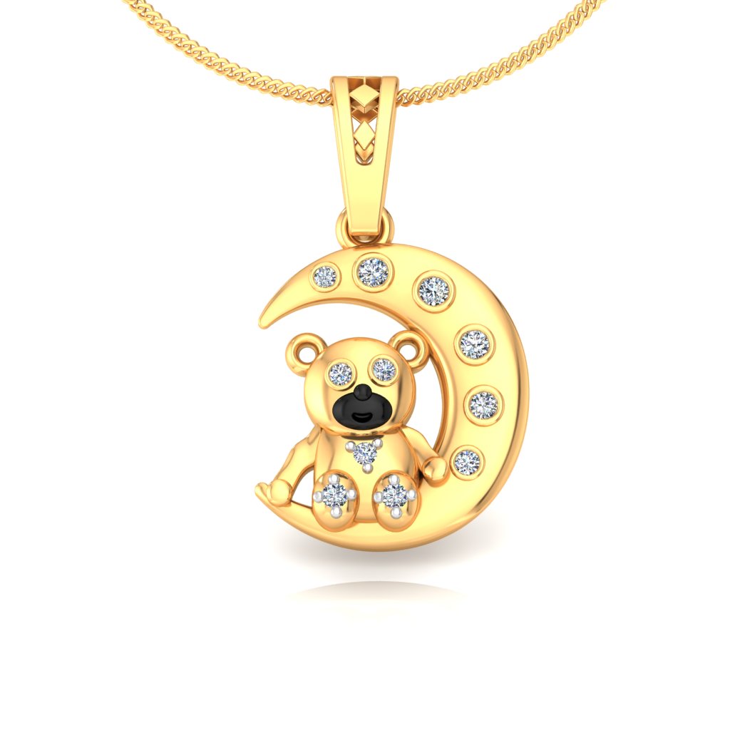 Moonlit Teddy Pendant