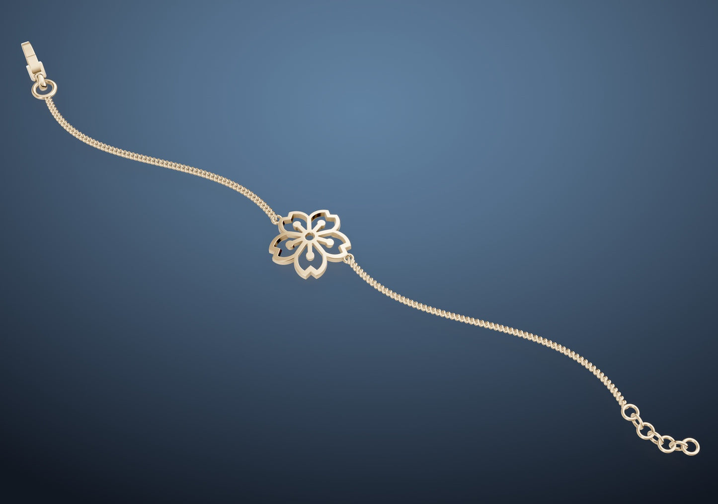 Sakura Bloom Gold Bracelet