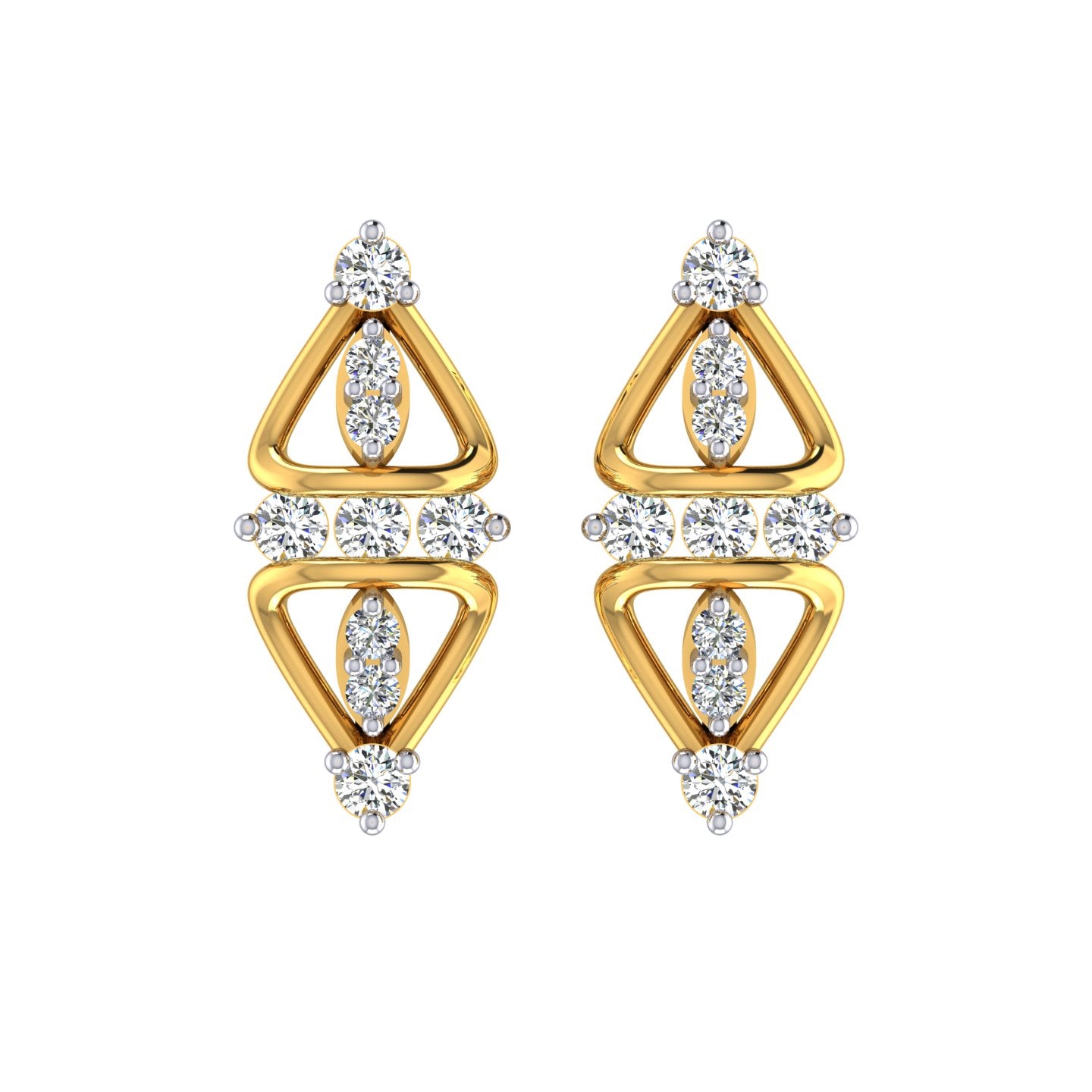 Luxe Knot Diamond Ear Tops
