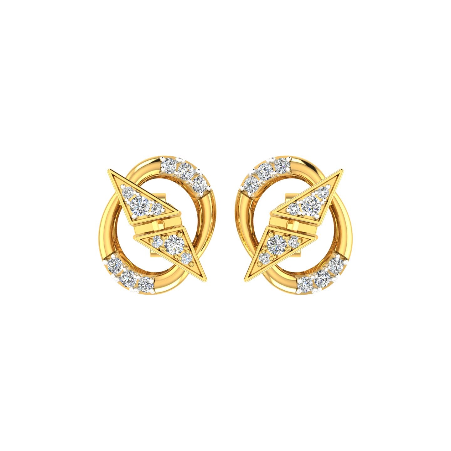 Nova Circle Diamond Studs