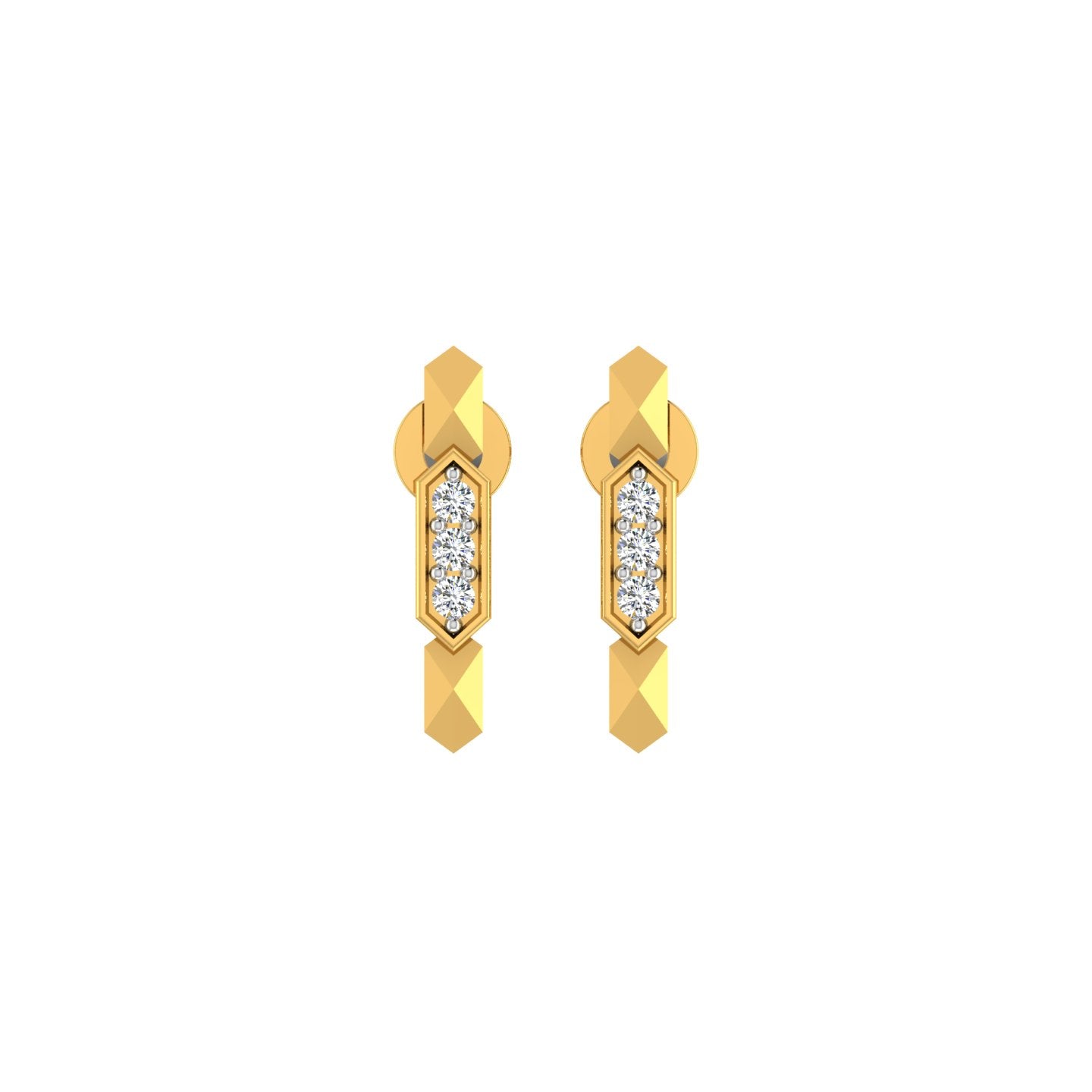 Urban Prism Diamond Ear Tops