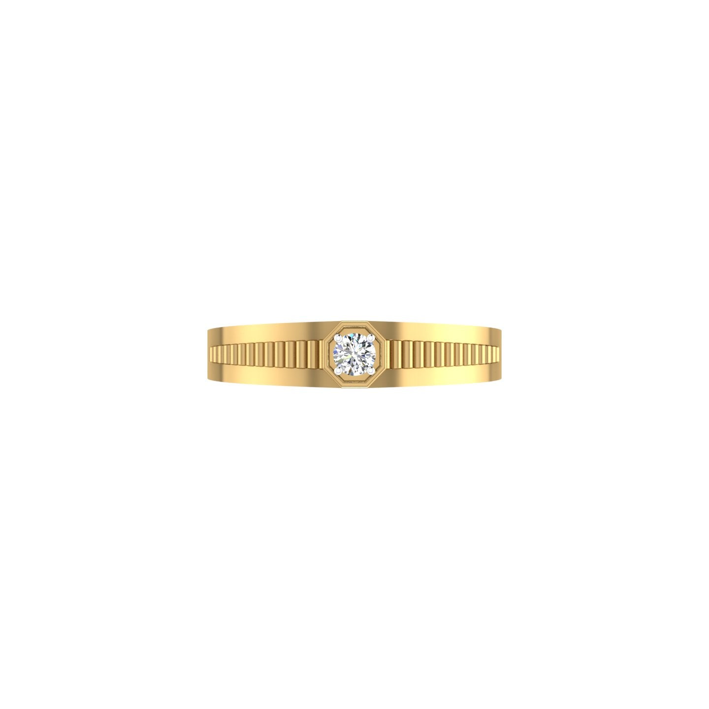 Hexa Crest Diamond Ring