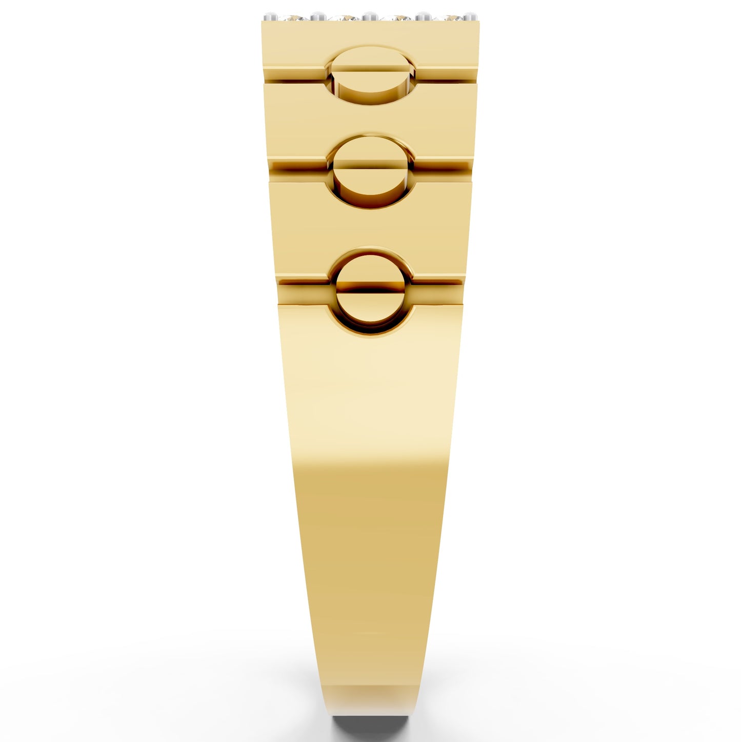 Imperial Column Diamond Gents Ring