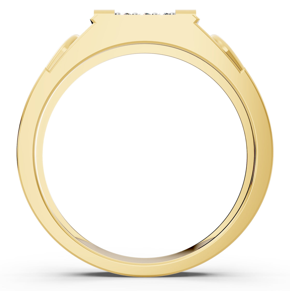 Regal Pillar Diamond Gents Ring