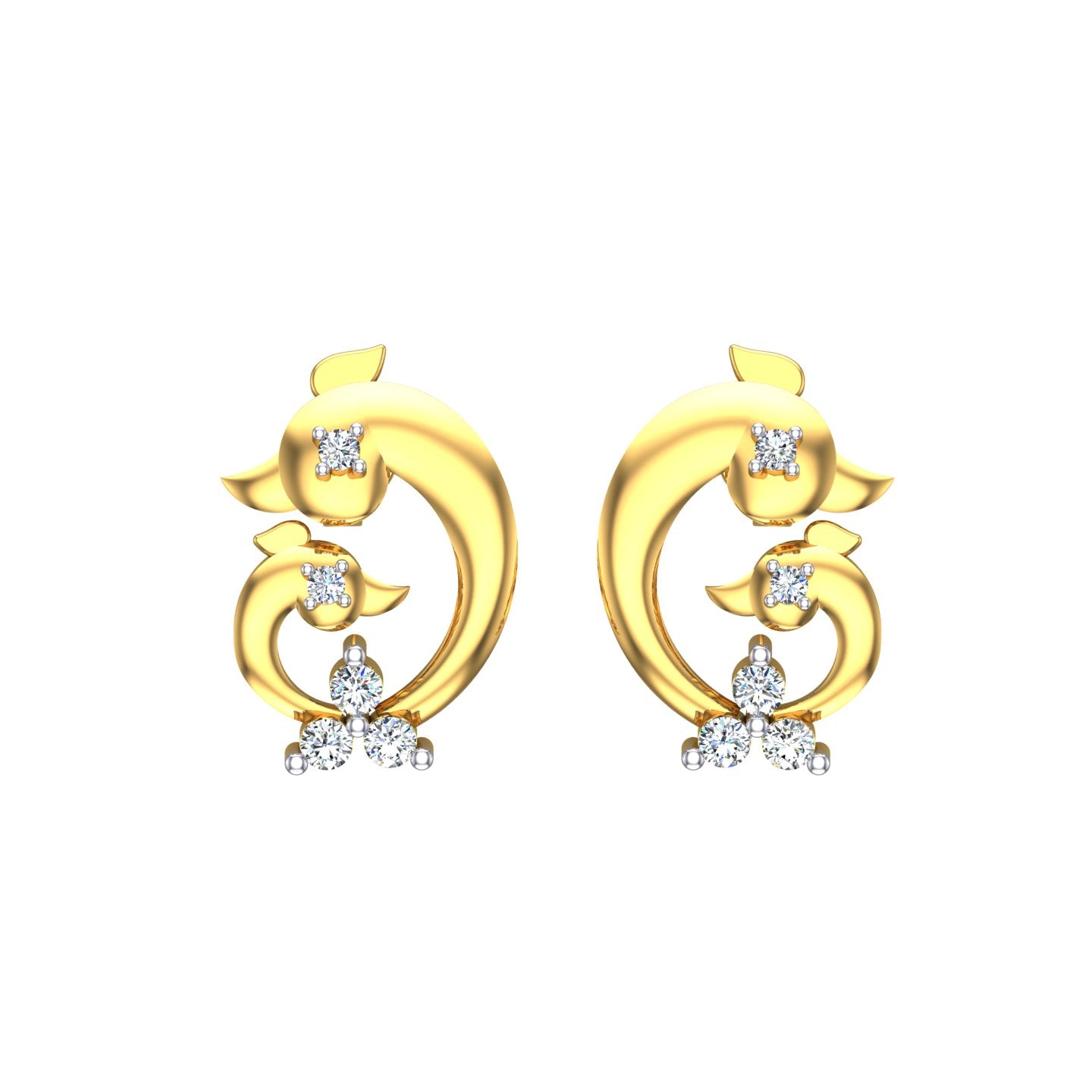 Twin Blossom Embrace Diamond Tops